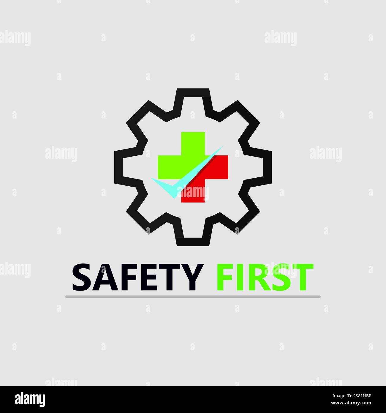 safety first logo icon vector design and illustration graphic sign ...