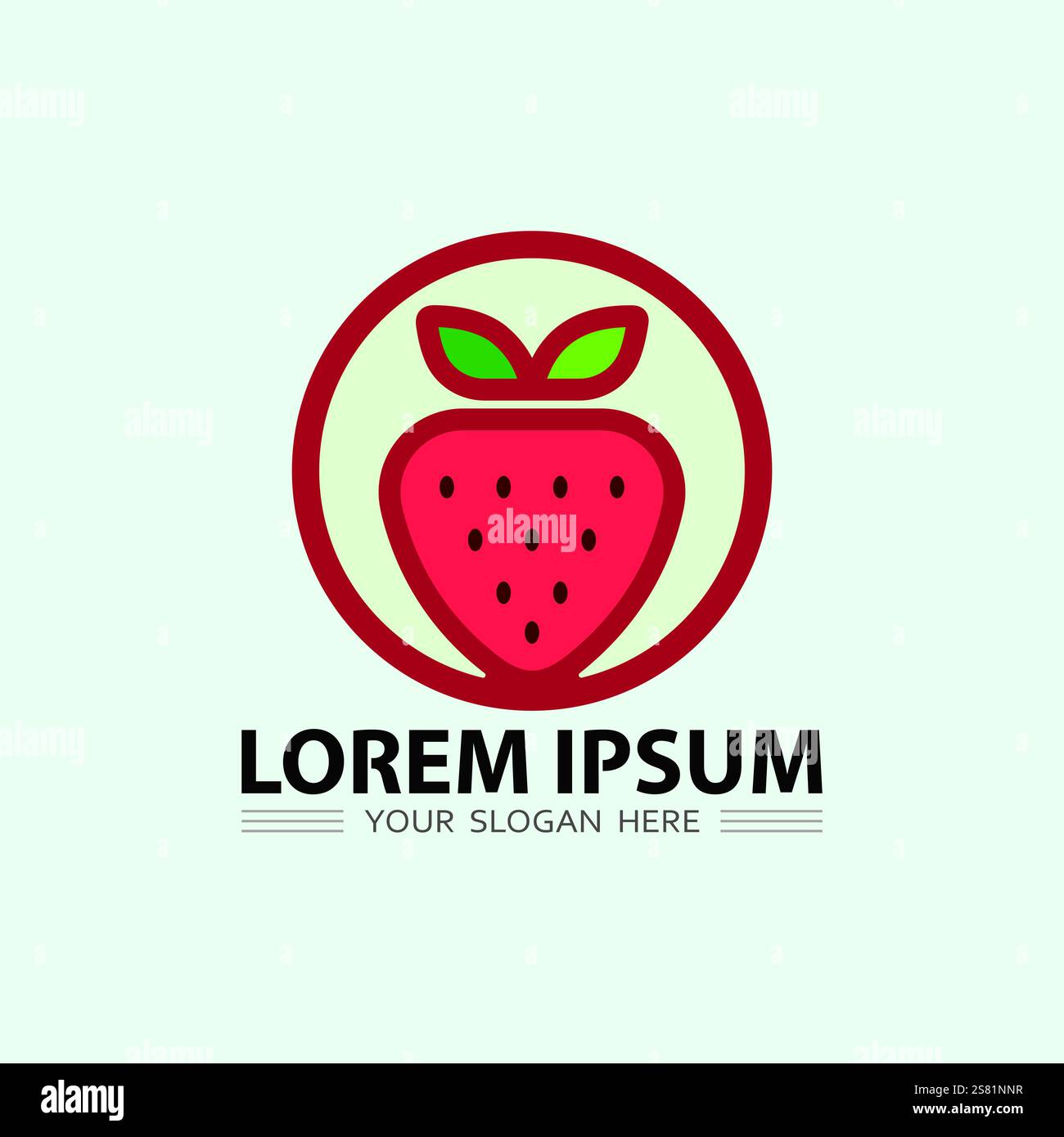 Fruits icon and Fruit logo design fresh fruits tropical nature food ...