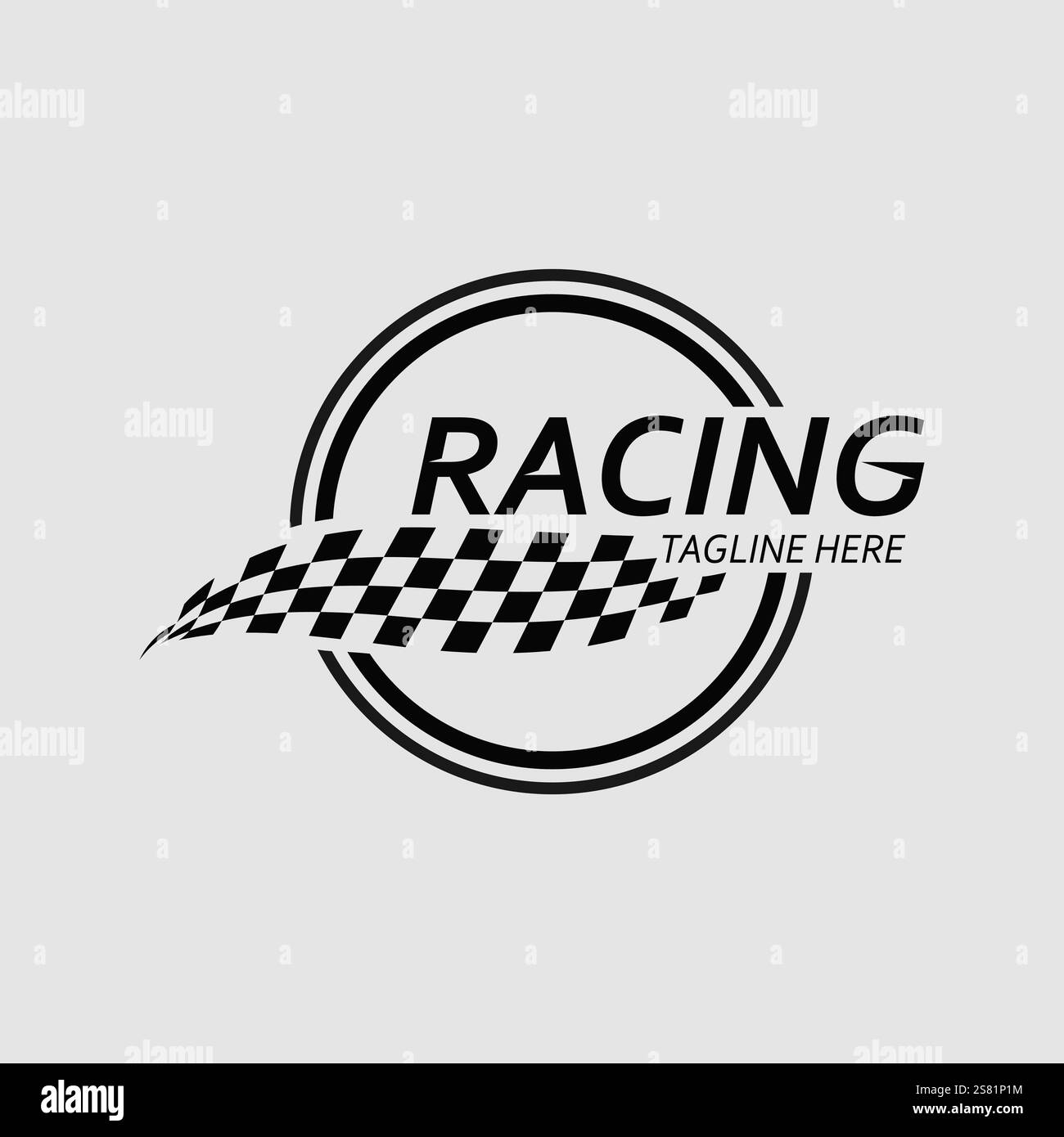 Race and speed logo icon vector Race flag racing illustration logo ...