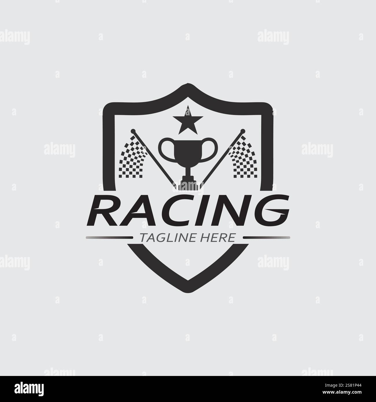 Race and speed logo icon vector Race flag racing illustration logo ...