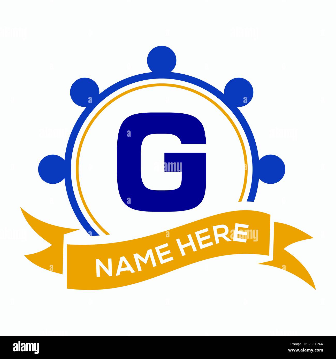 Letter G Ship Wheal Logo Concept For Ship and Boat Steering Wheel ...