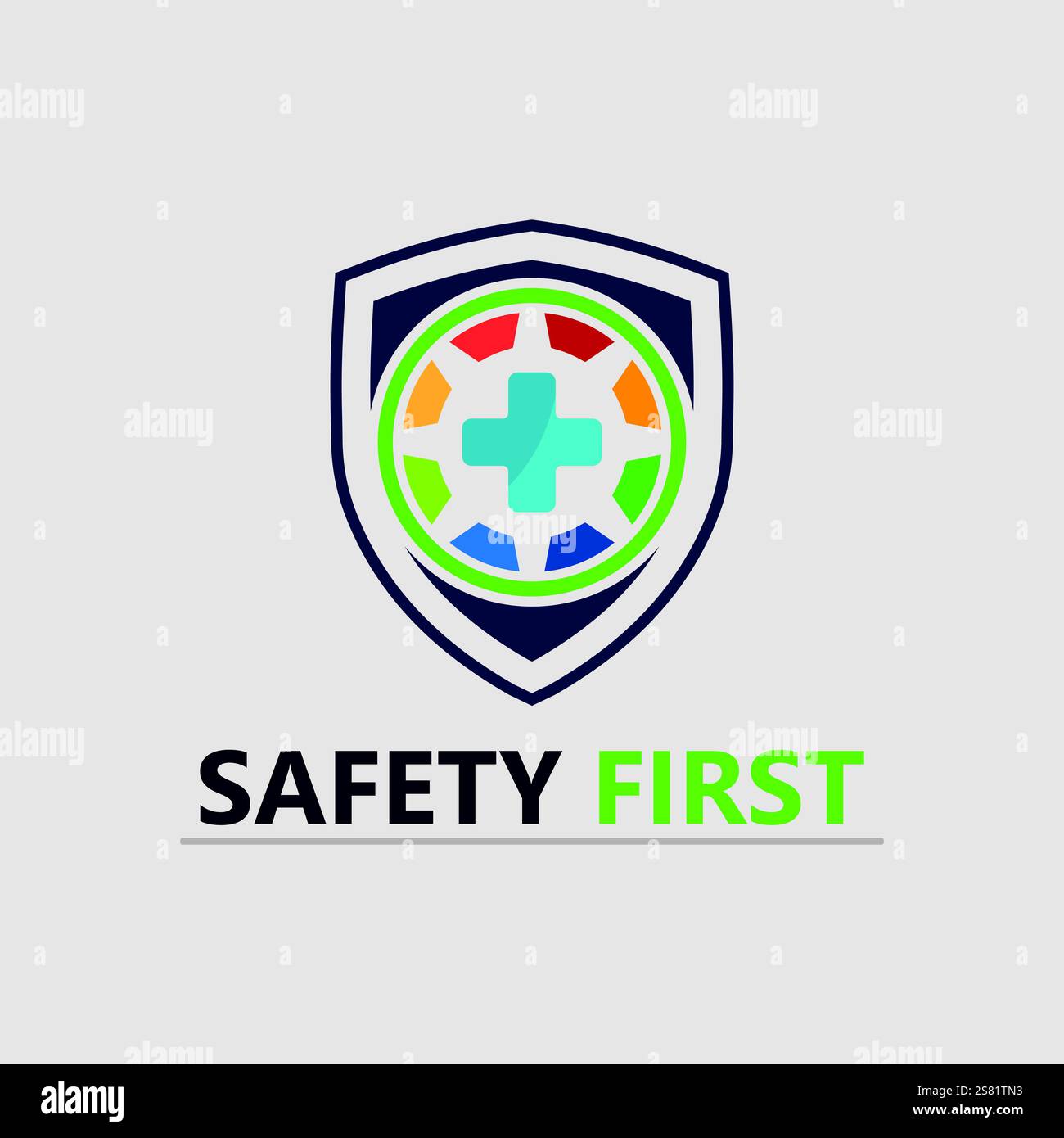 safety first logo icon vector design and illustration graphic sign ...