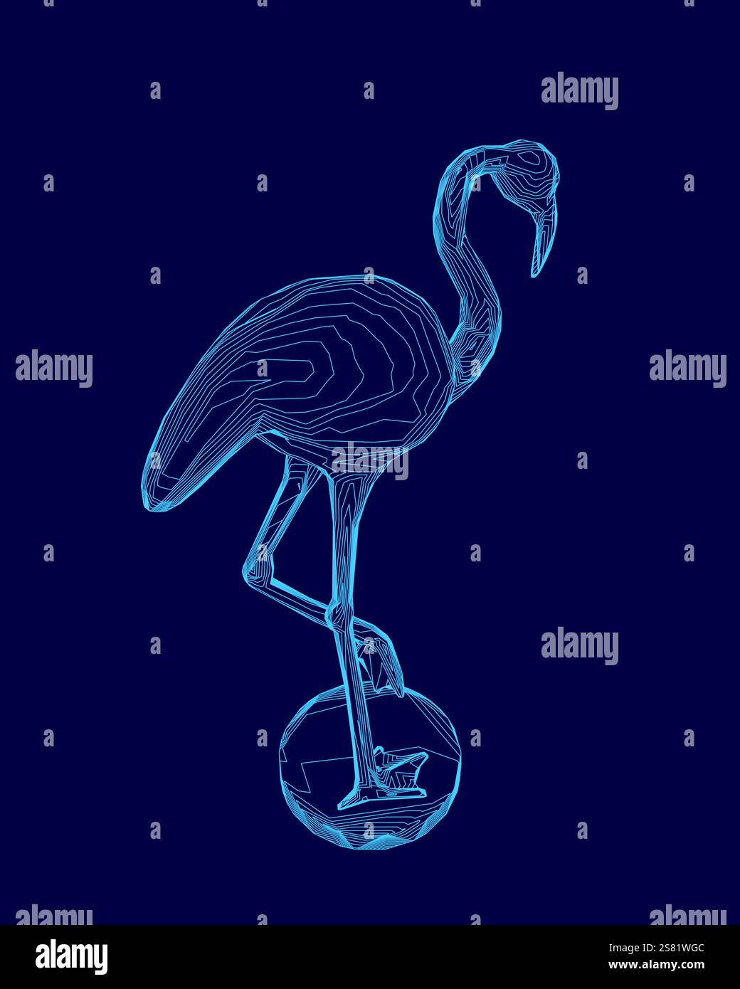 Balancing crane Stock Vector Images - Alamy