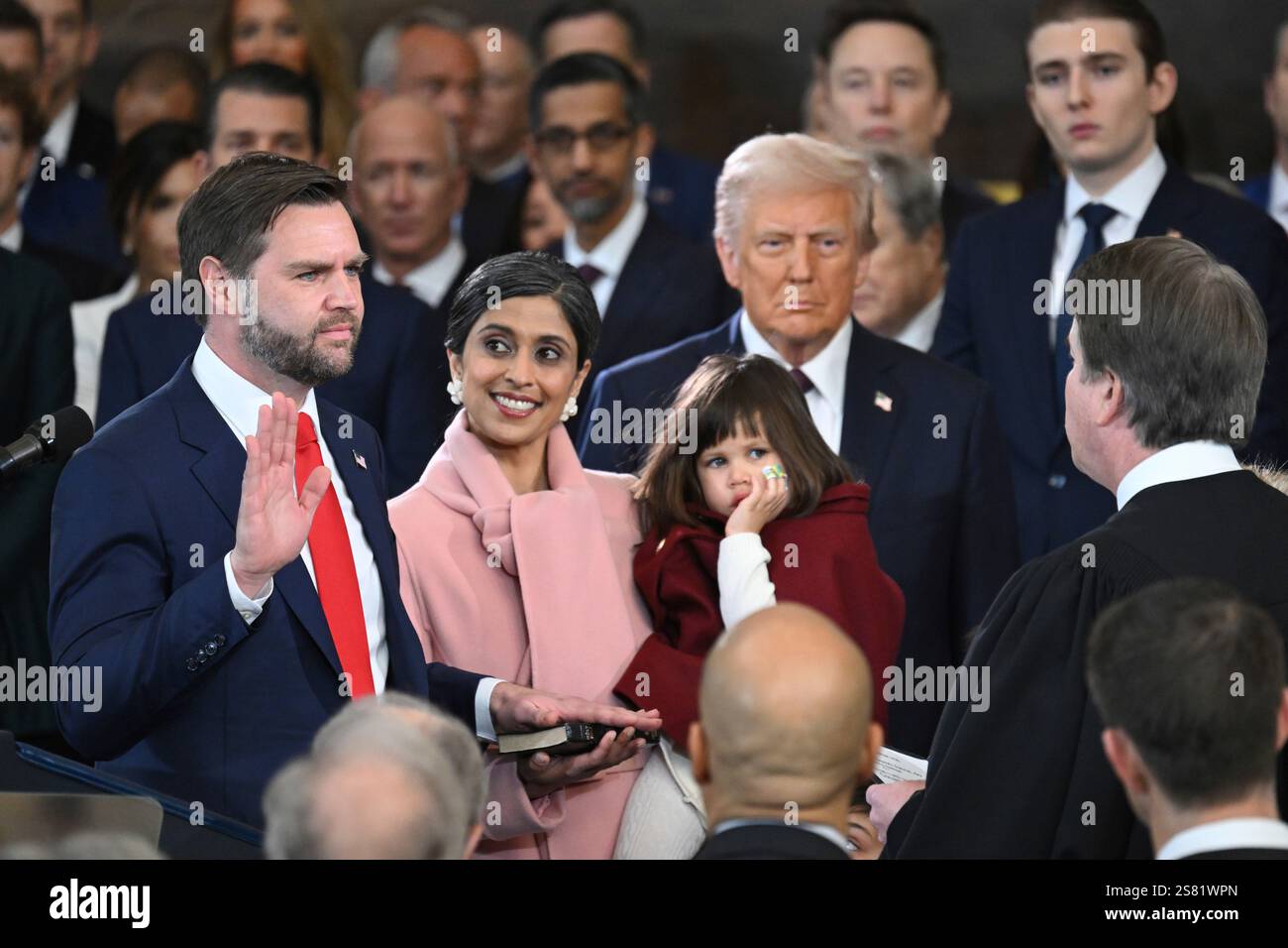 J.D. Vance is sworn in as the US Vice President in the US Capitol