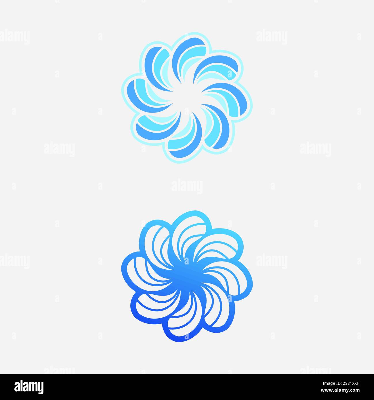 water wave logo design template Stock Vector