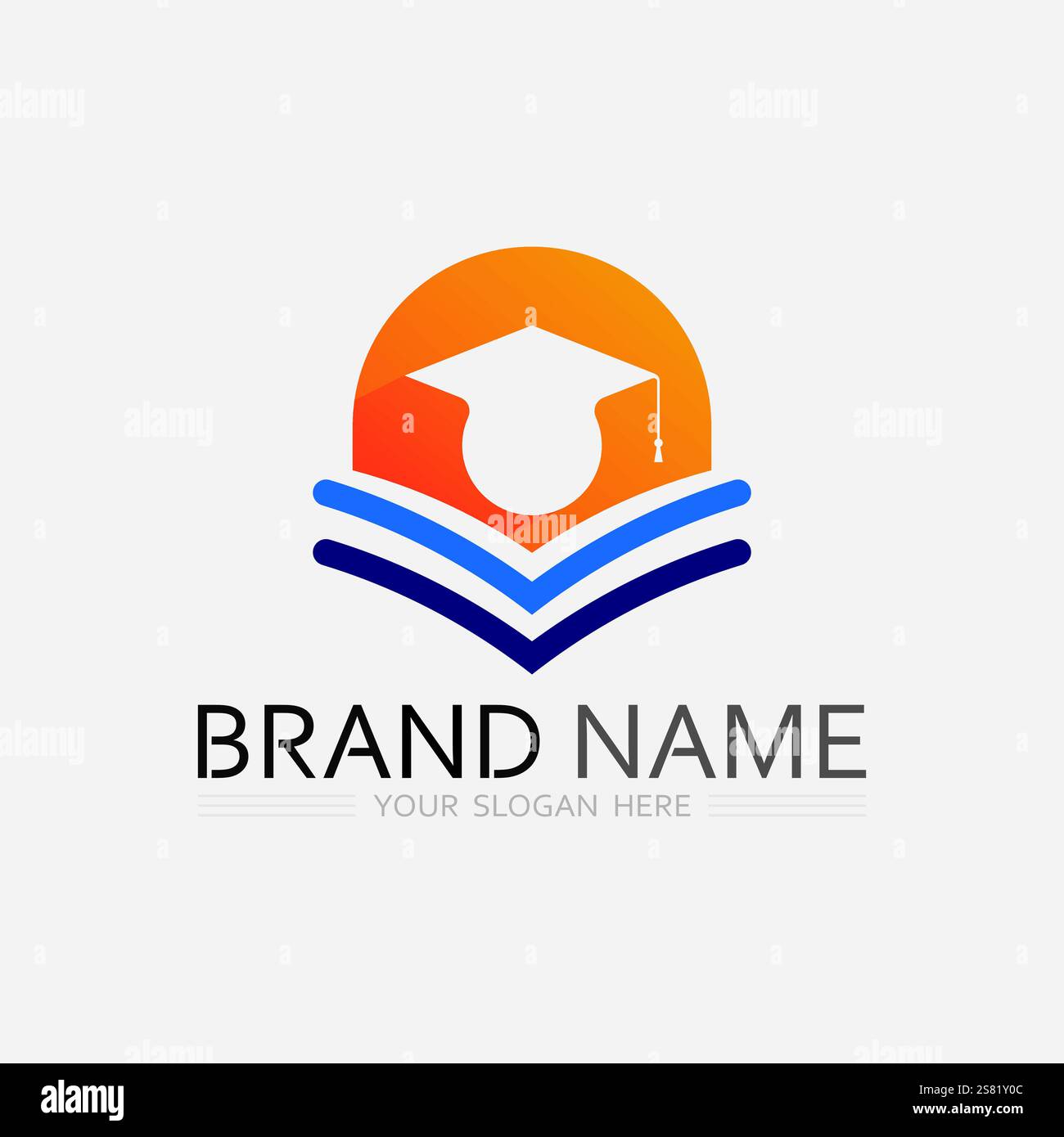 Education Logo Template vector icon illustration design Stock Vector