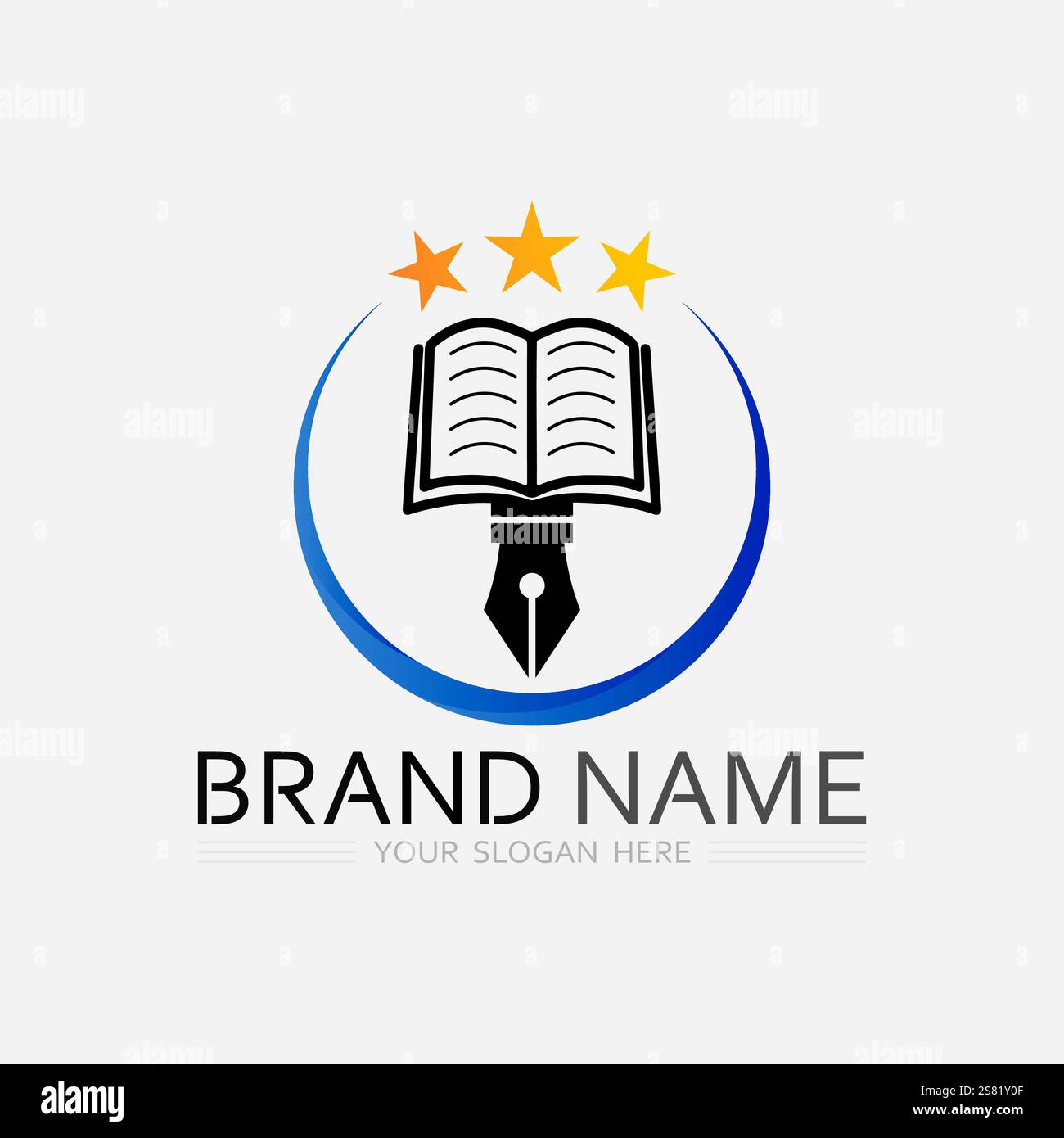 Education Logo Template vector icon illustration design Stock Vector