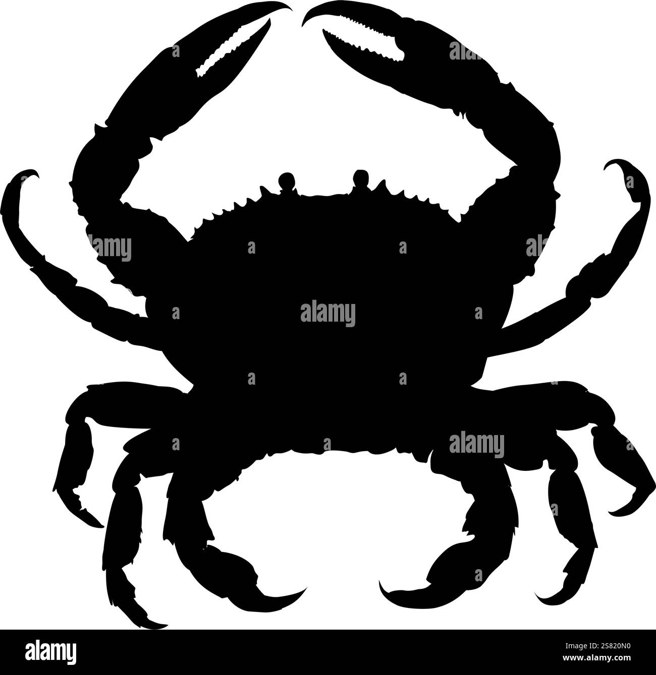 crab silhouette - vector illustration Stock Vector Image & Art - Alamy