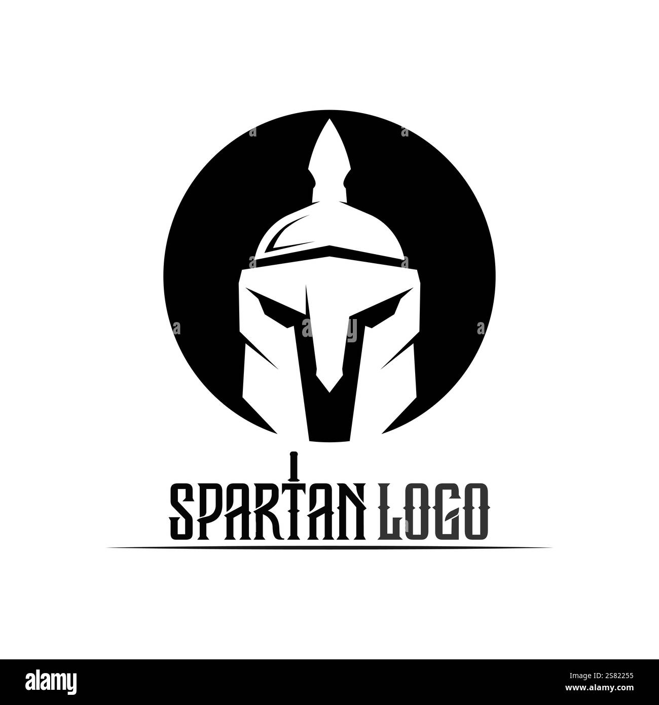 spartan logo icon designs vector Stock Vector