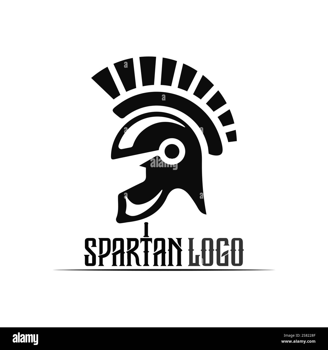 spartan logo icon designs vector Stock Vector