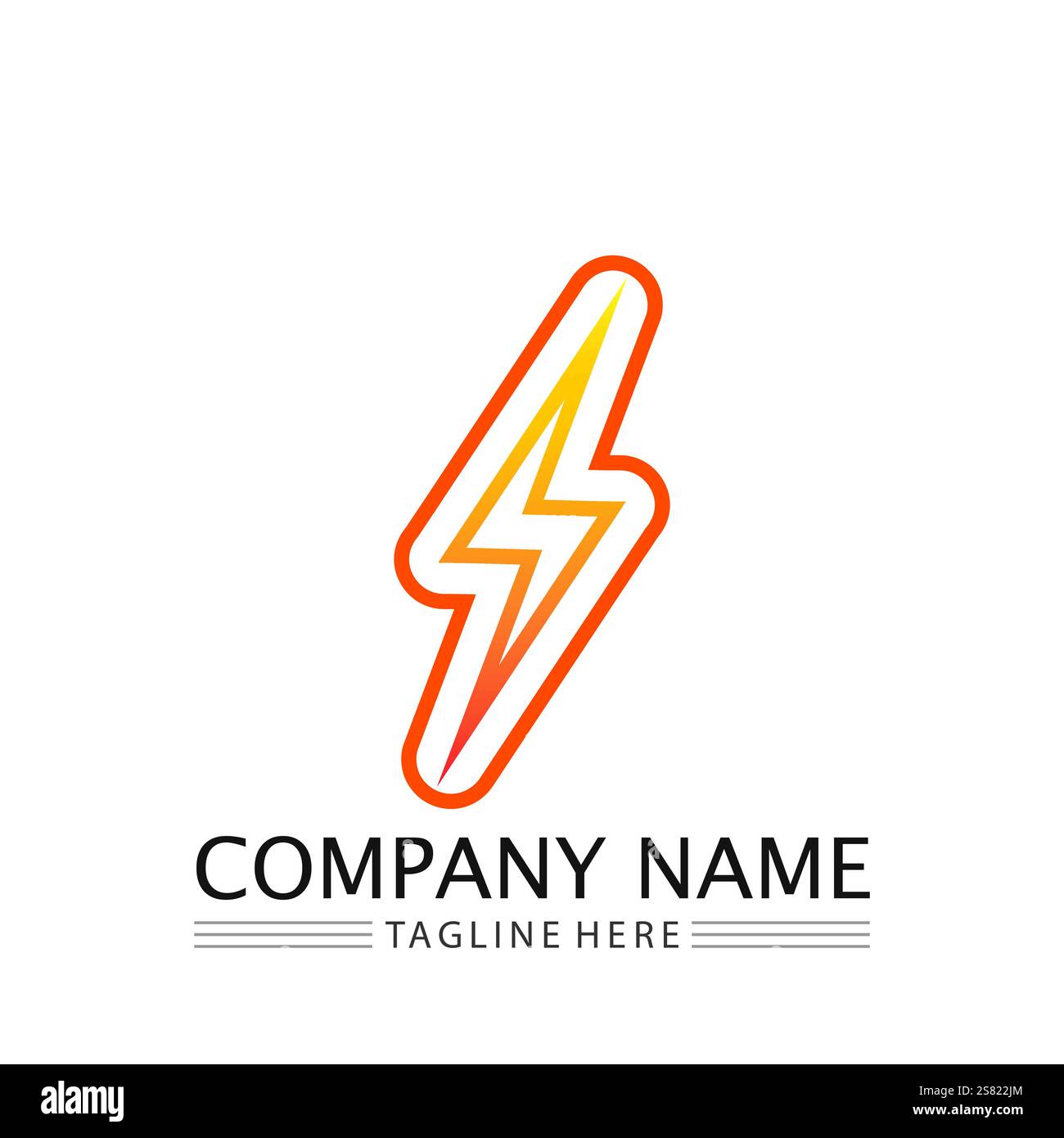 Power icon Vector Illustration design Logo template Stock Vector