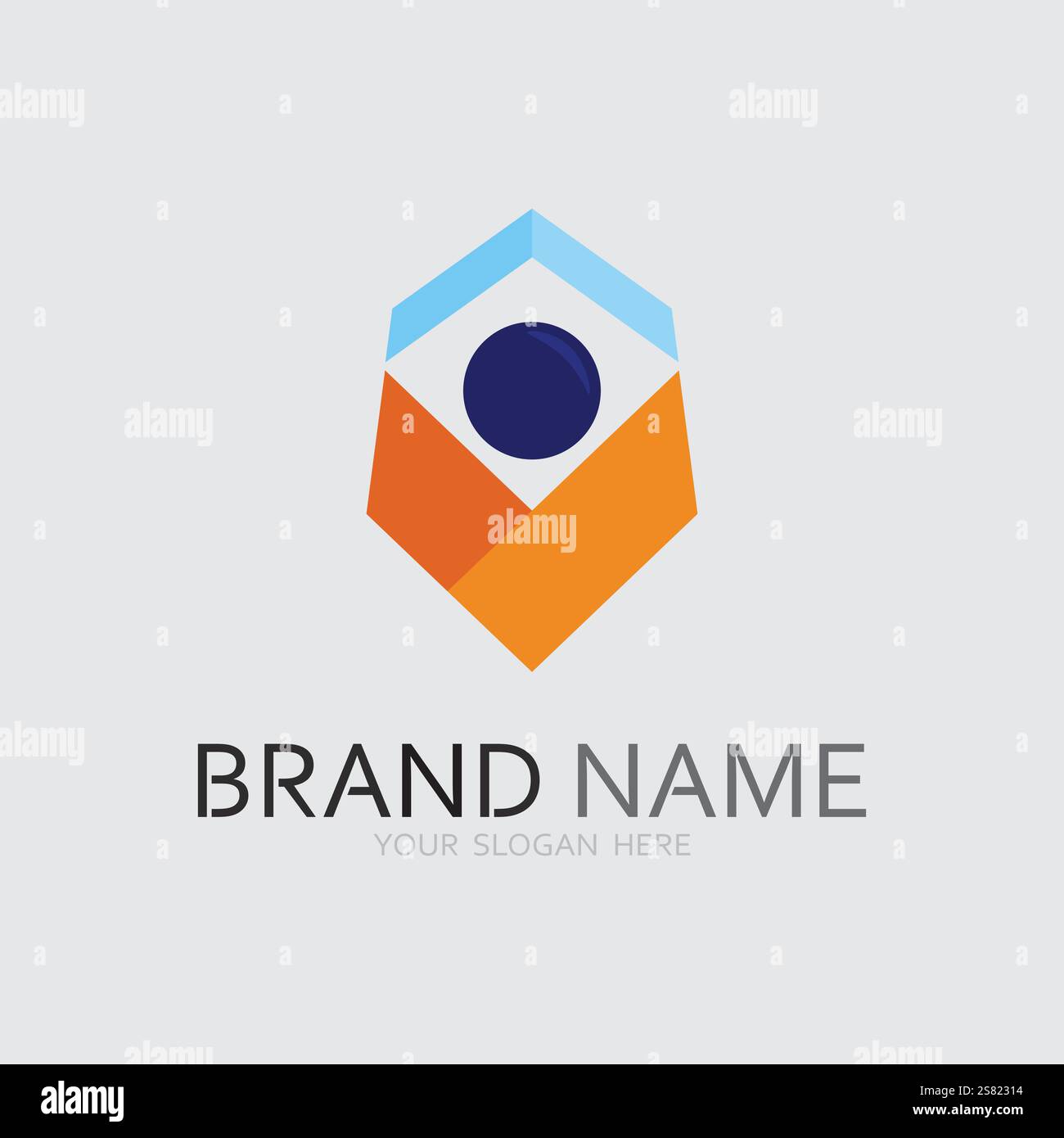 Business icon and logo design vector graphic Stock Vector