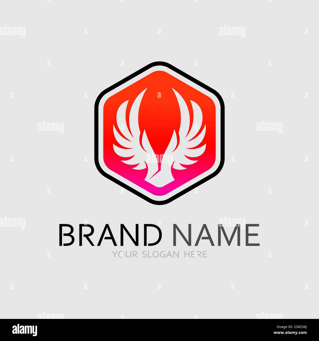 Wings logo vector icon symbol illustration design template Stock Vector