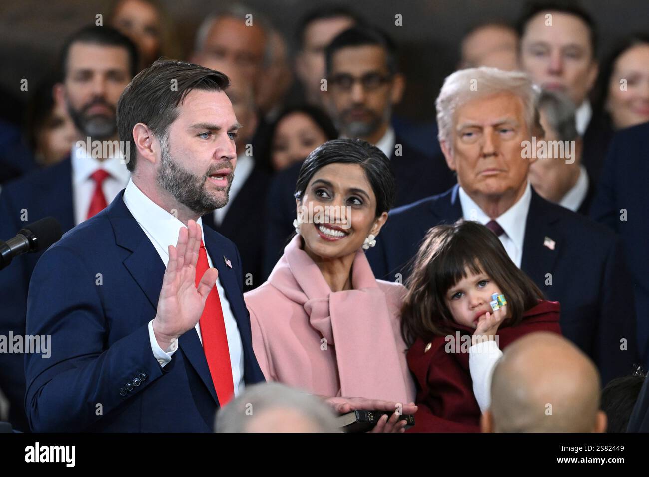 J.D. Vance is sworn in as the US Vice President in the US Capitol
