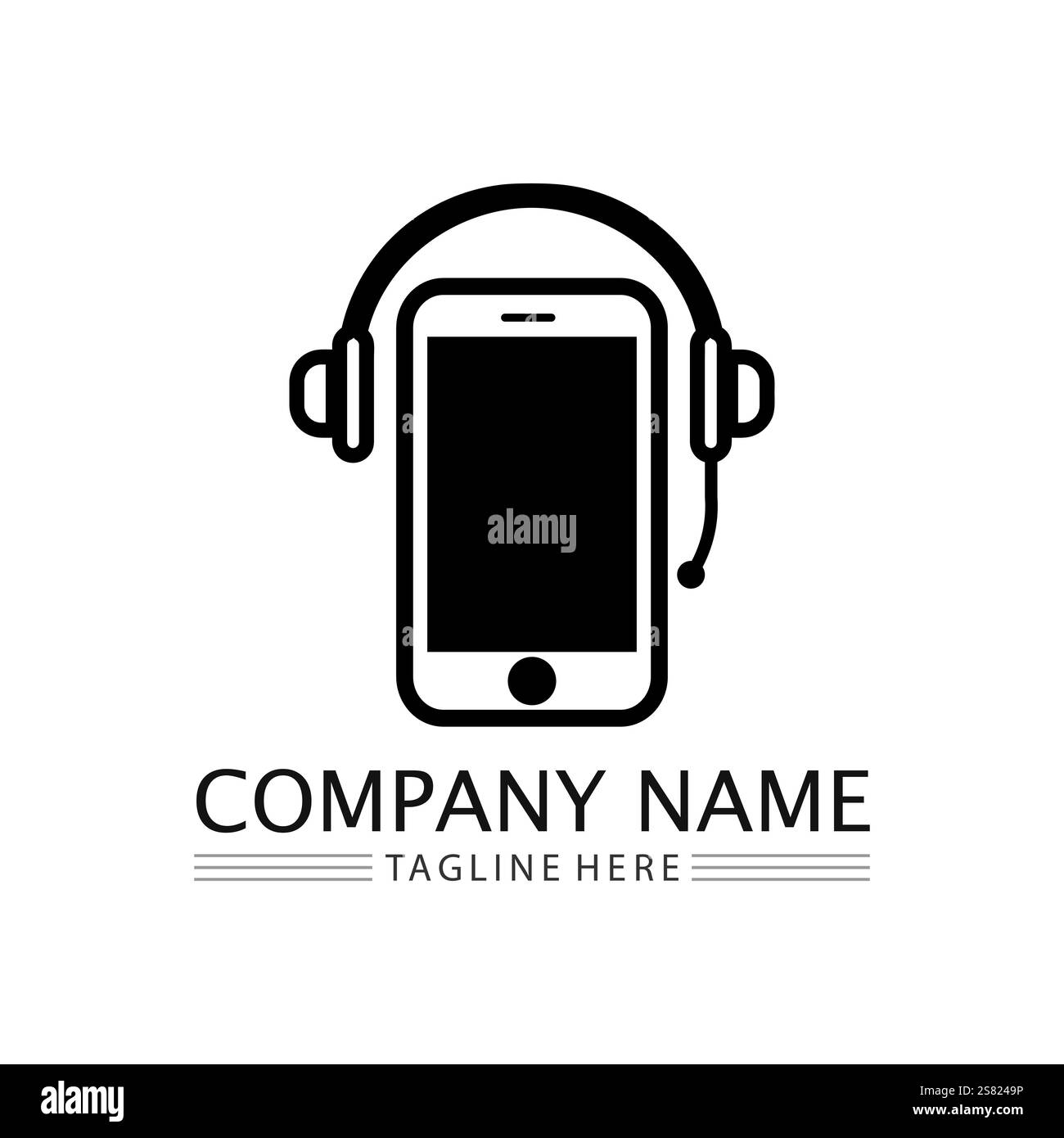 smart phone icon logo design and vector illustration Stock Vector