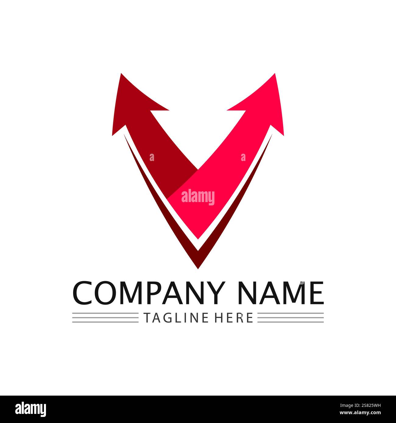Arrow vector illustration icon Logo Template design Stock Vector