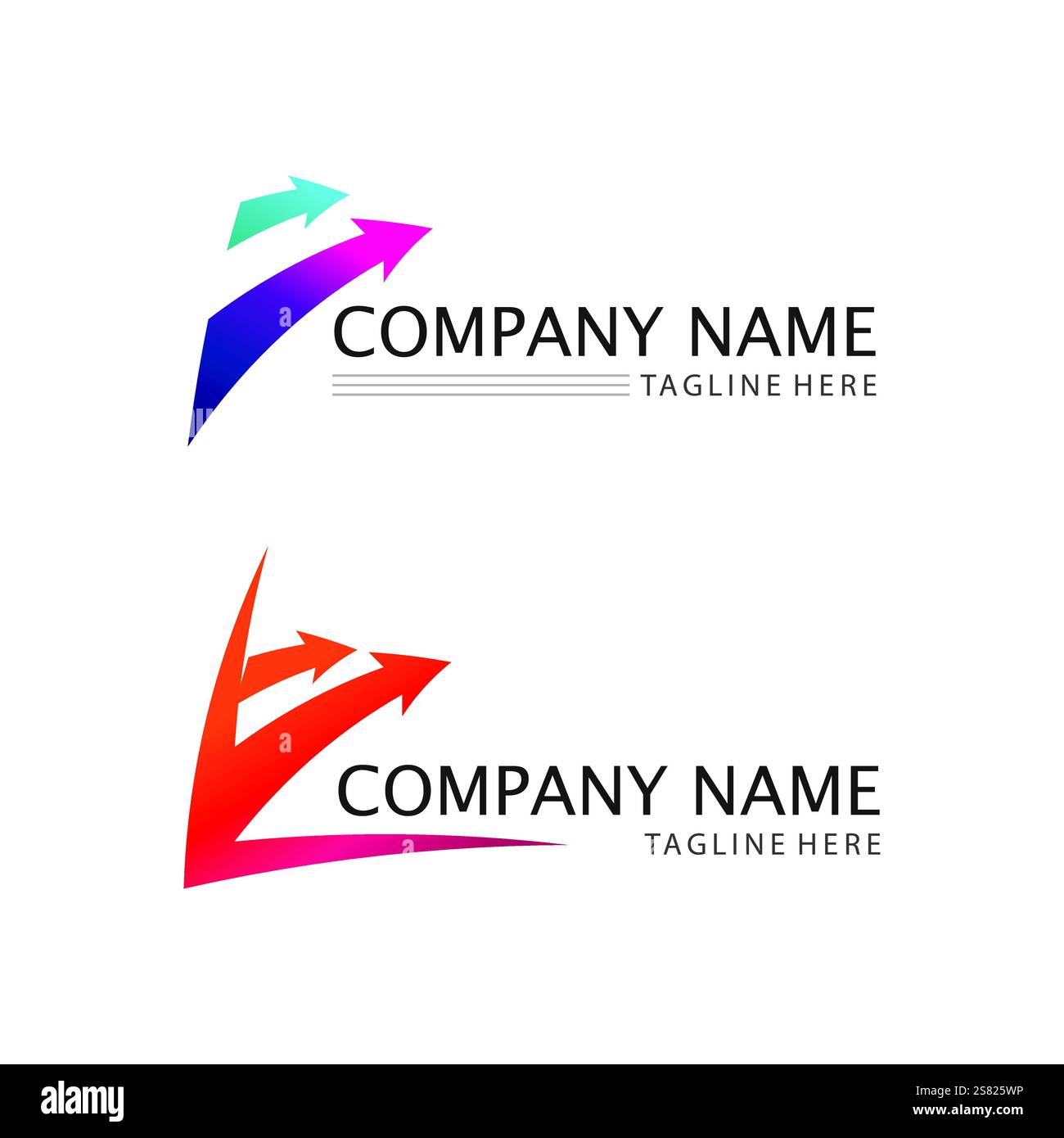 Arrow vector illustration icon Logo Template design Stock Vector