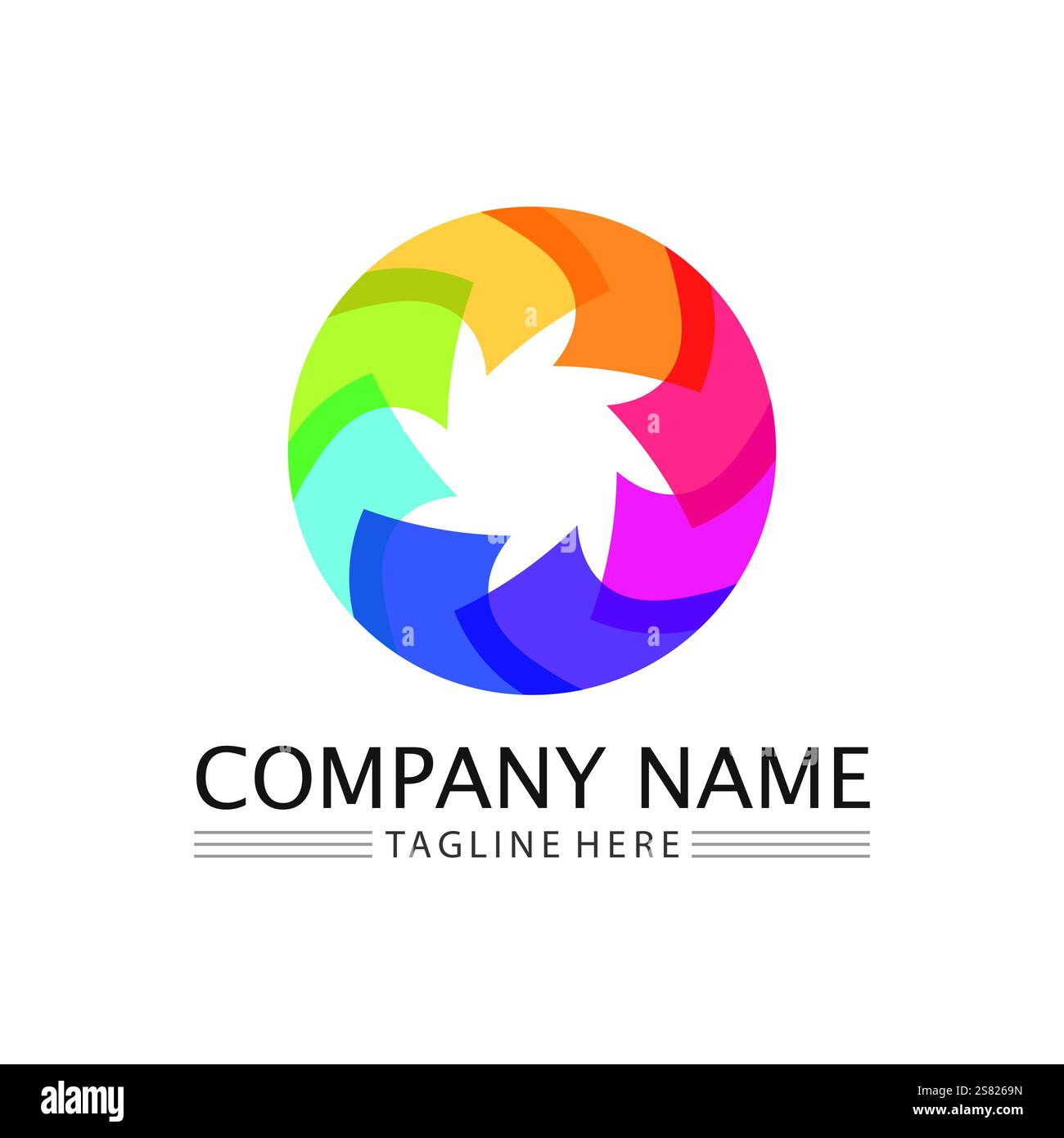 Circle logo and symbol vector icon template app Stock Vector Image ...