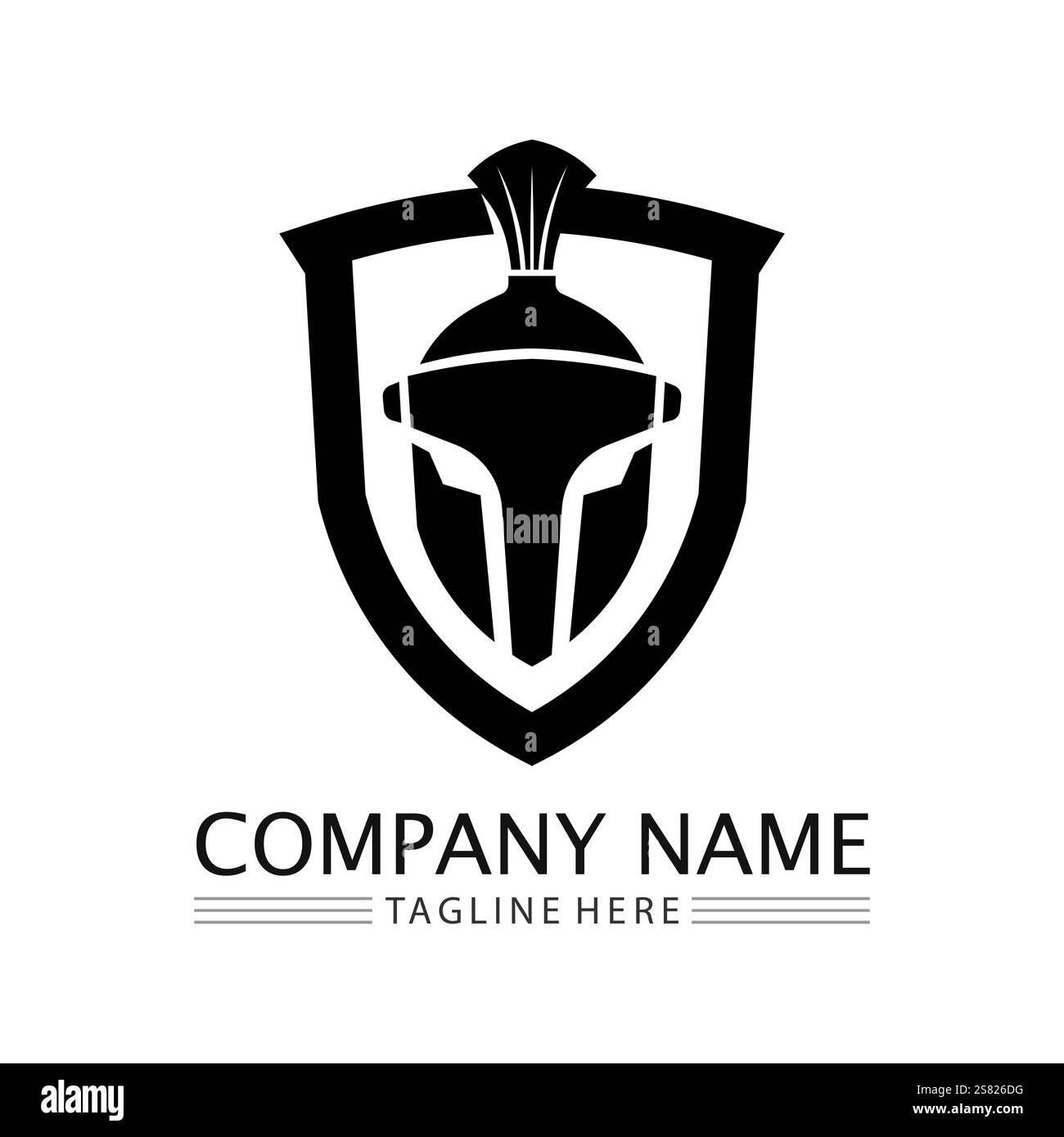 spartan logo icon designs vector Stock Vector