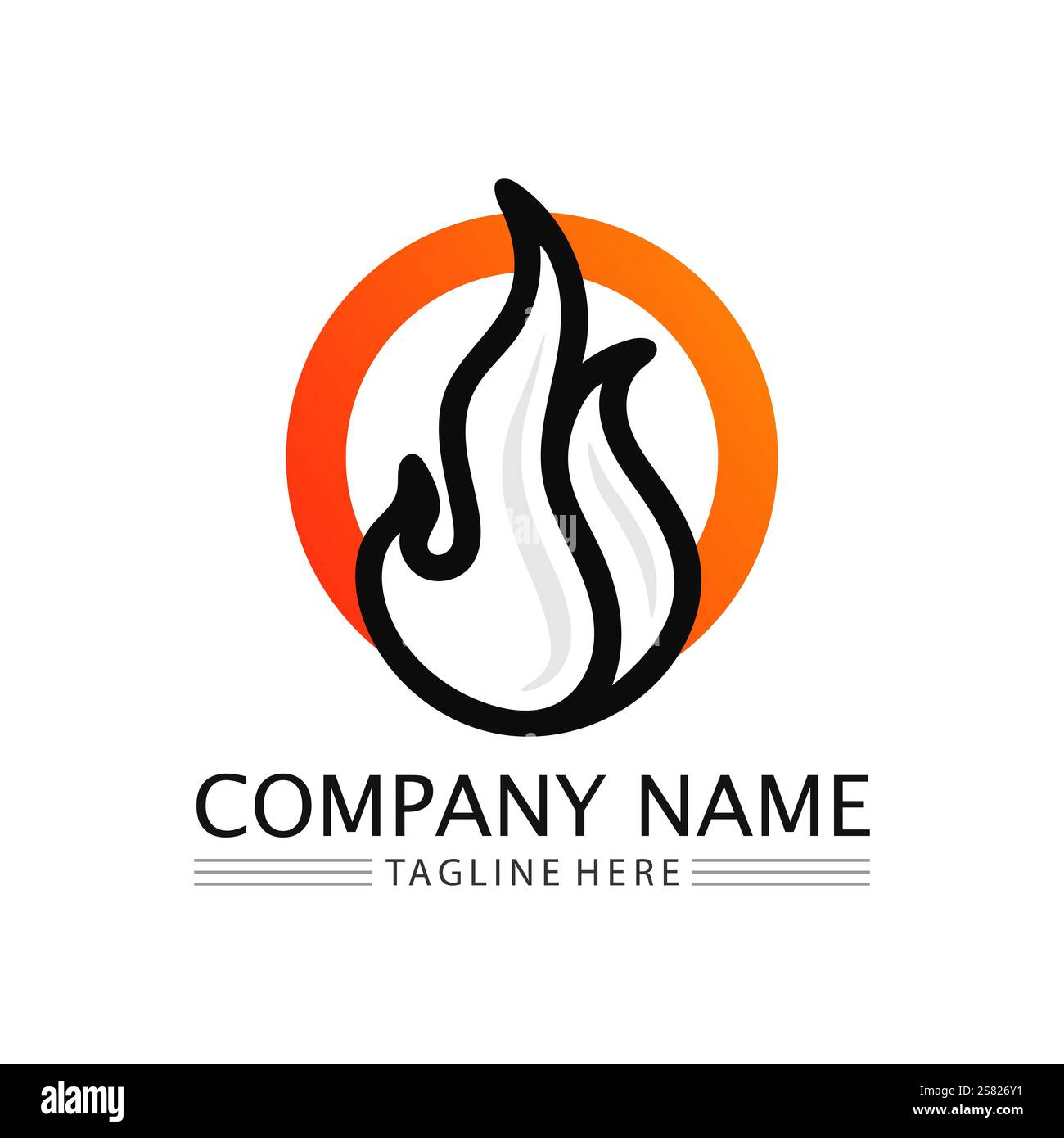 fire flame logo icon vector design template Stock Vector
