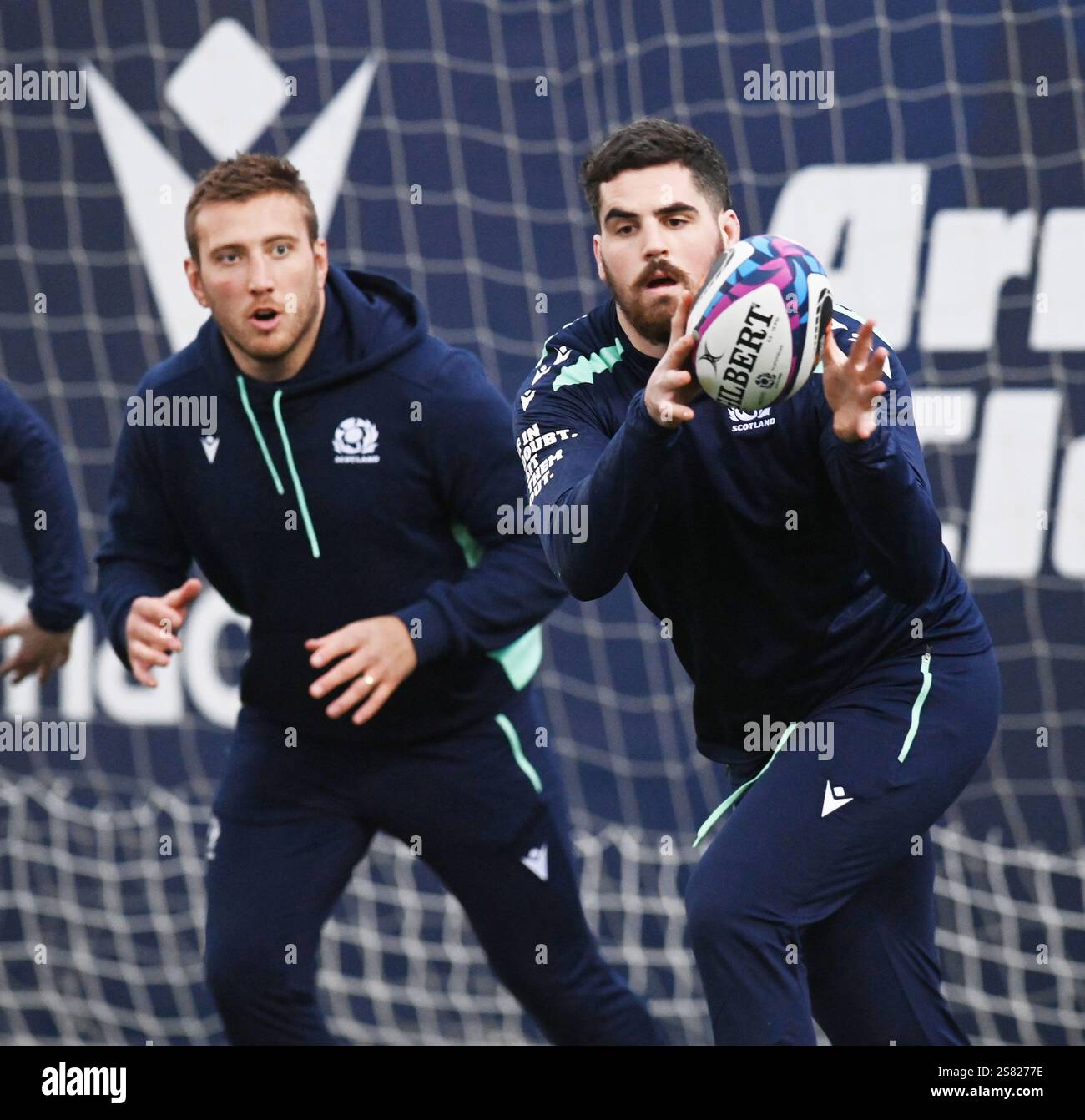 Oriam Sports Centre Edinburgh.Scotland, UK. 20th Jan, 2025. On the ball ...