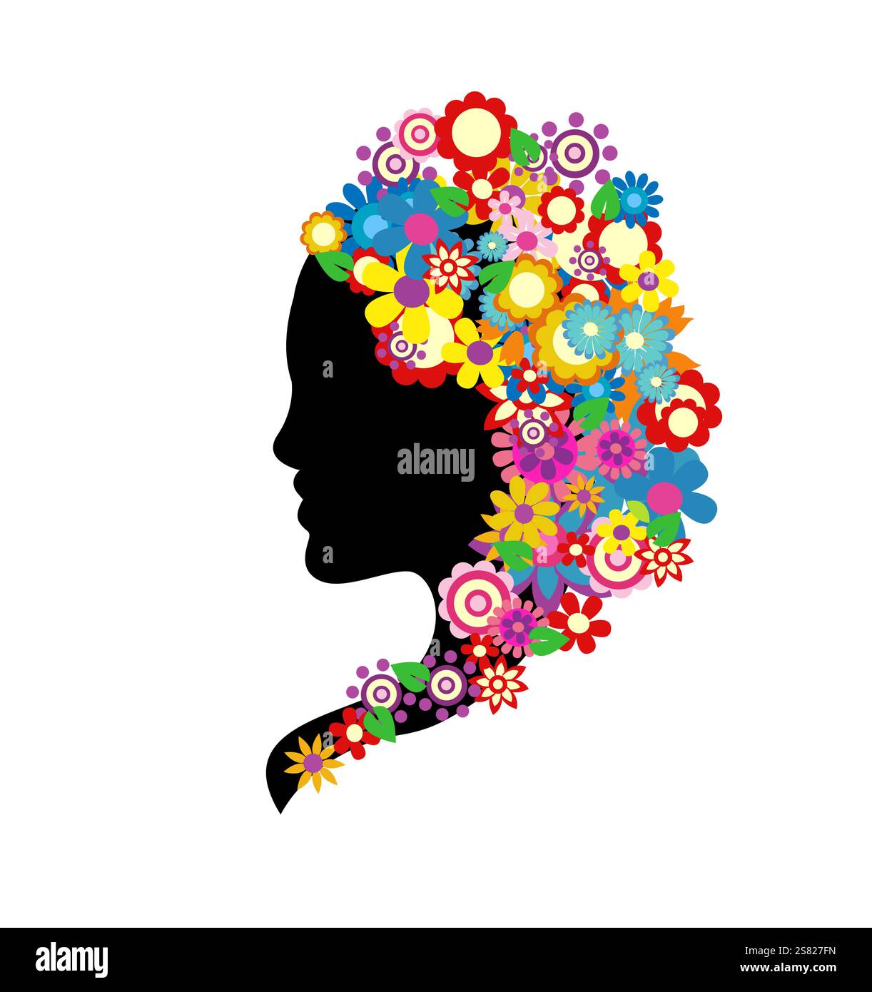 colorful spring flowers vector illustration Stock Vector Image & Art ...