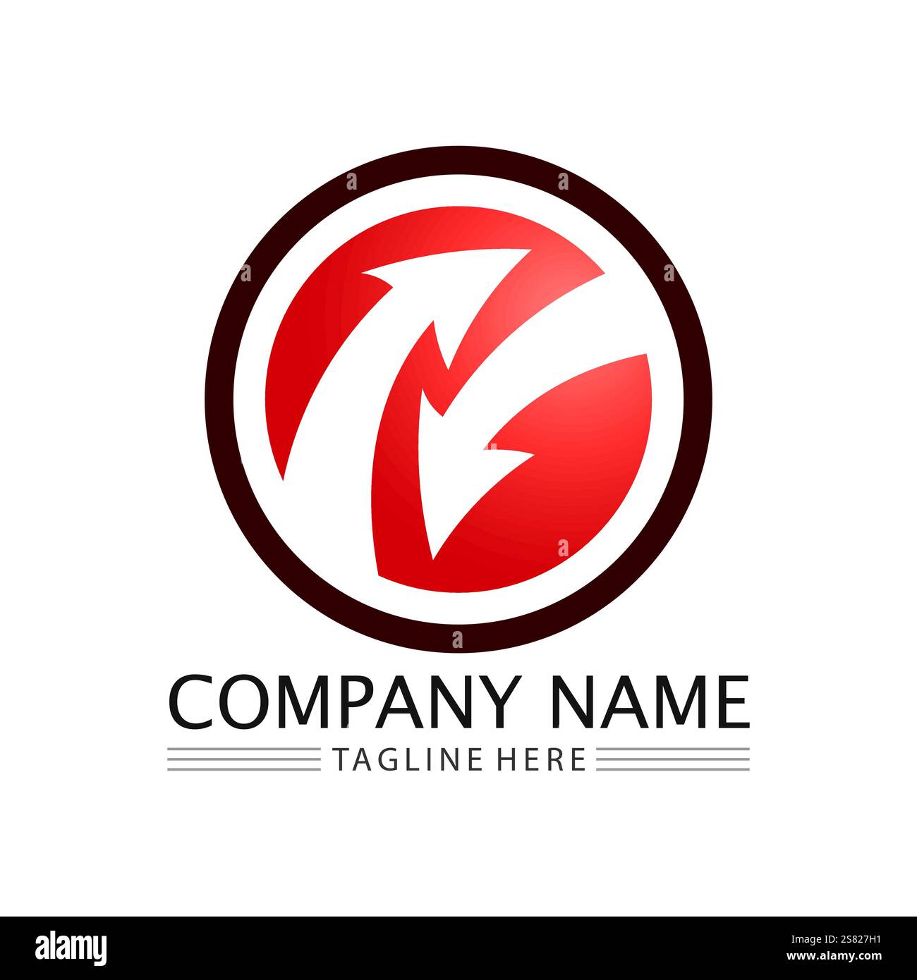Arrow vector illustration icon Logo Template design Stock Vector