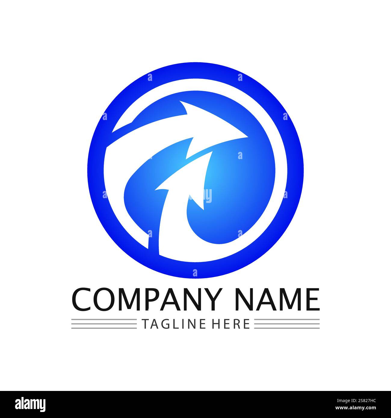 Arrow vector illustration icon Logo Template design Stock Vector
