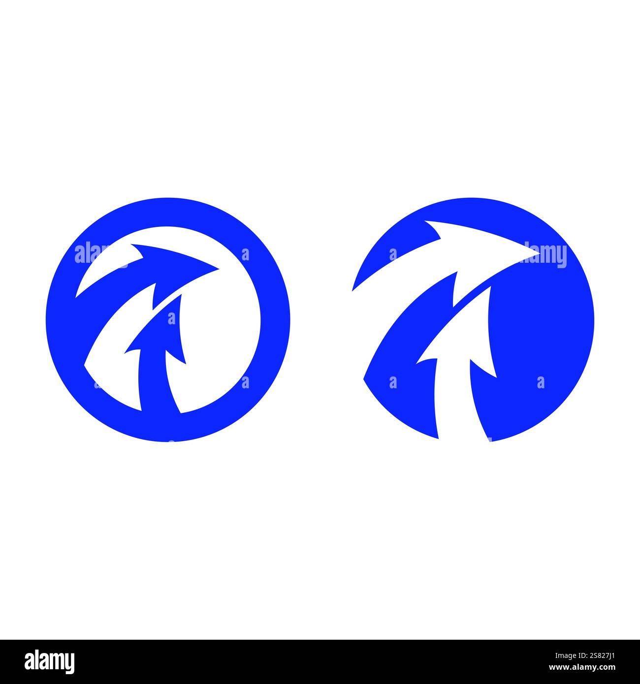 Arrow vector illustration icon Logo Template design Stock Vector