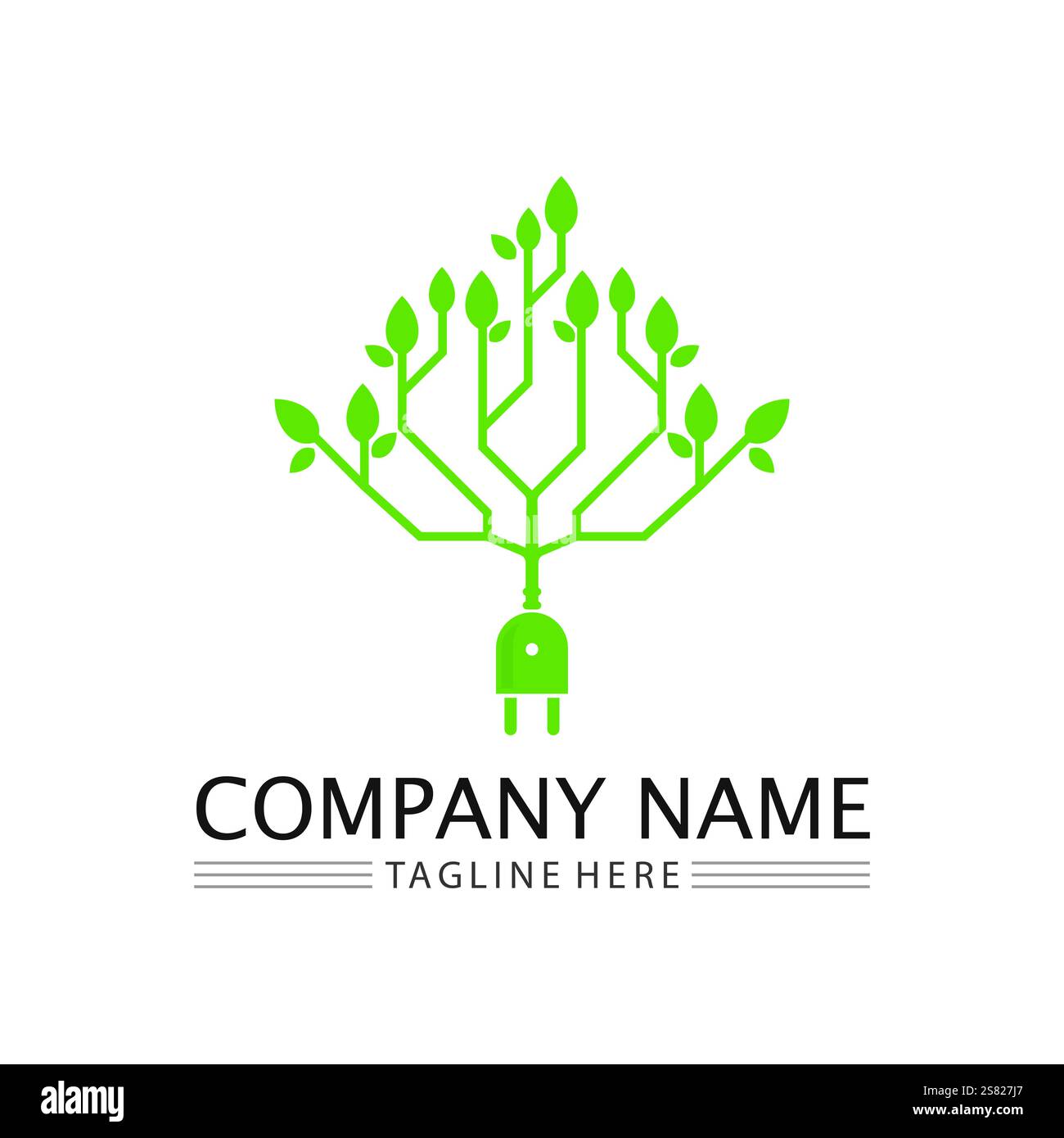 Tree logo icon vector illustration design.Vector silhouette of a tree ...