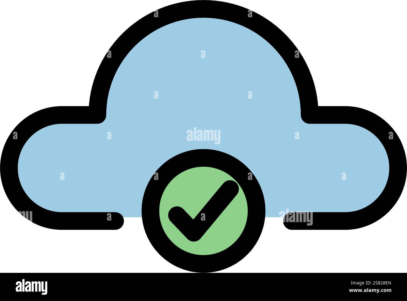 Cloud computing symbol - Cloud computing, cloud infrastructure, technology and network icon. Stock Vector
