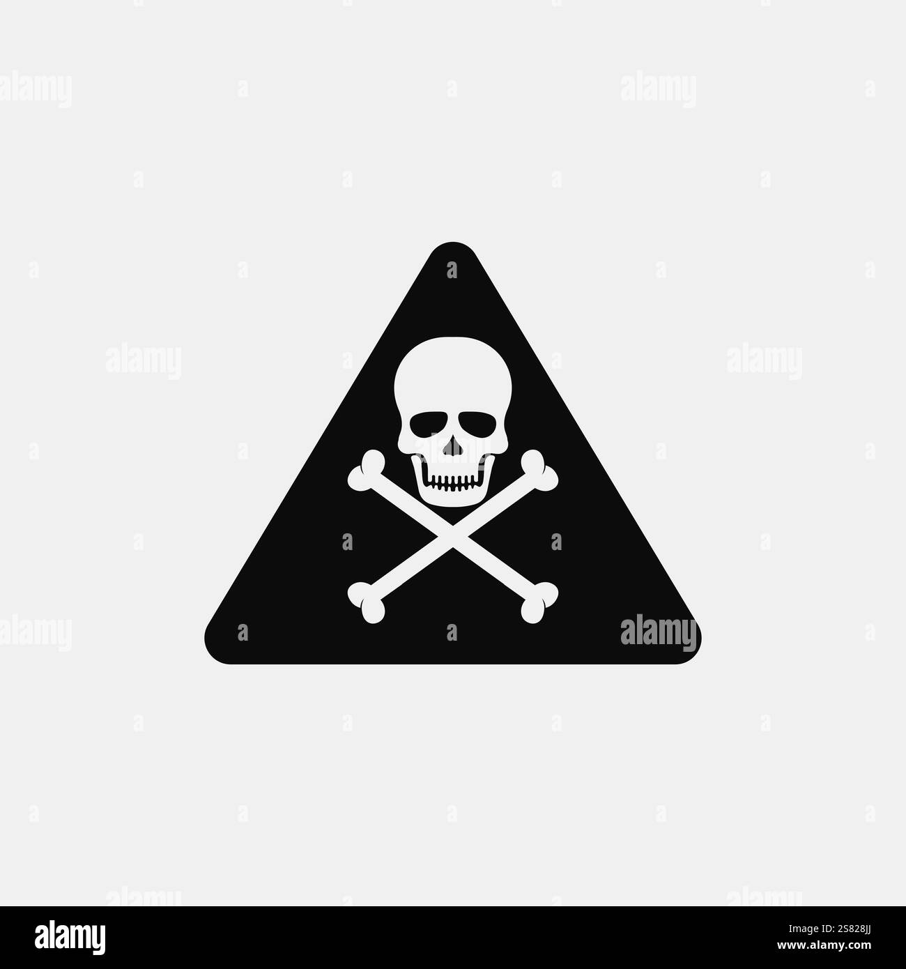 skull and bones icon logo design vector graphic illustration Stock Vector