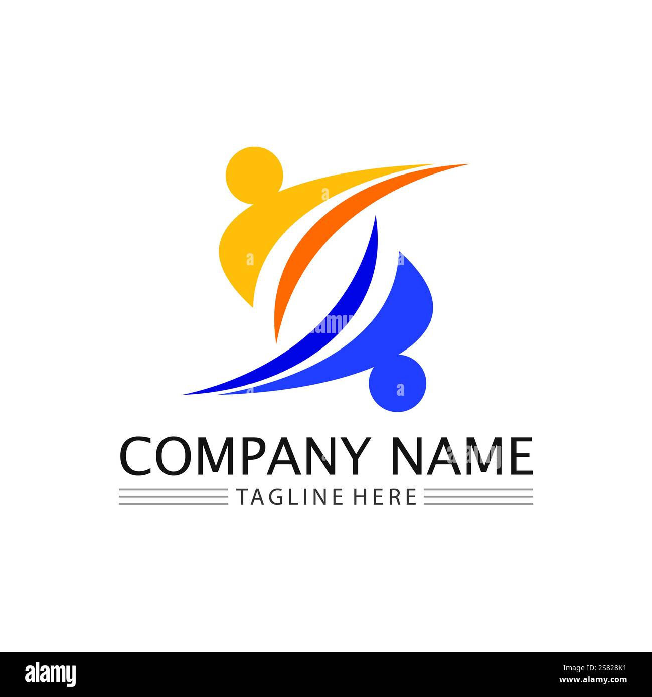 Community, network and social icon design template Stock Vector