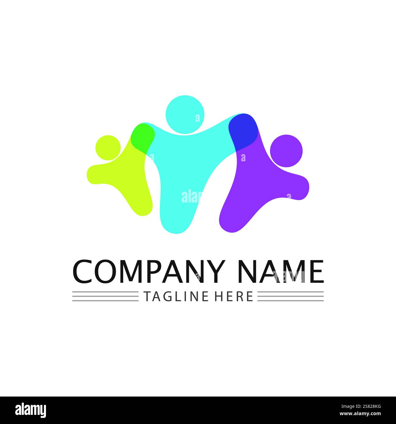 Community, network and social icon design template Stock Vector