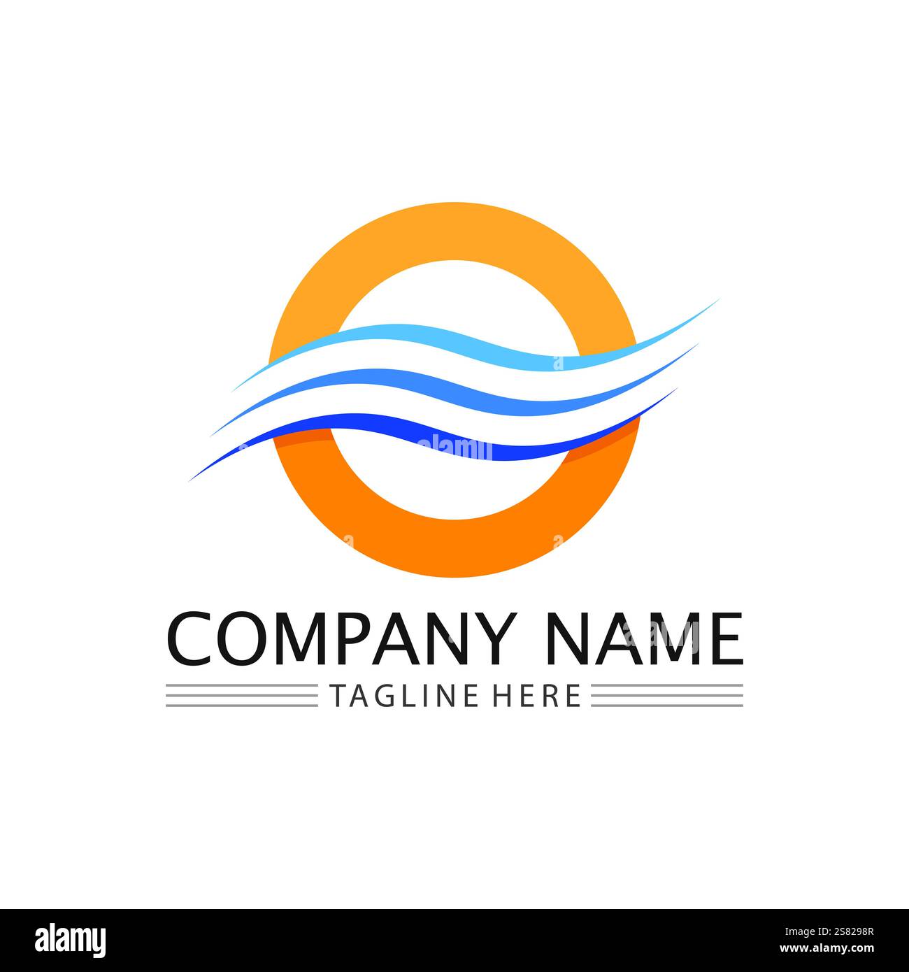 Circle logo and symbol vector icon template app Stock Vector