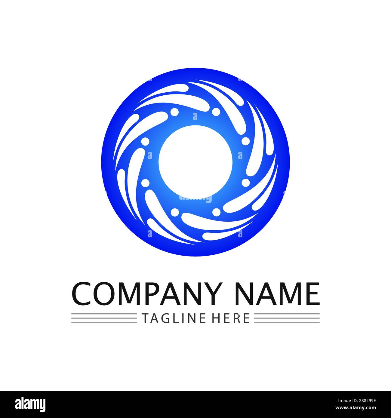 Circle logo and symbol vector icon template app Stock Vector