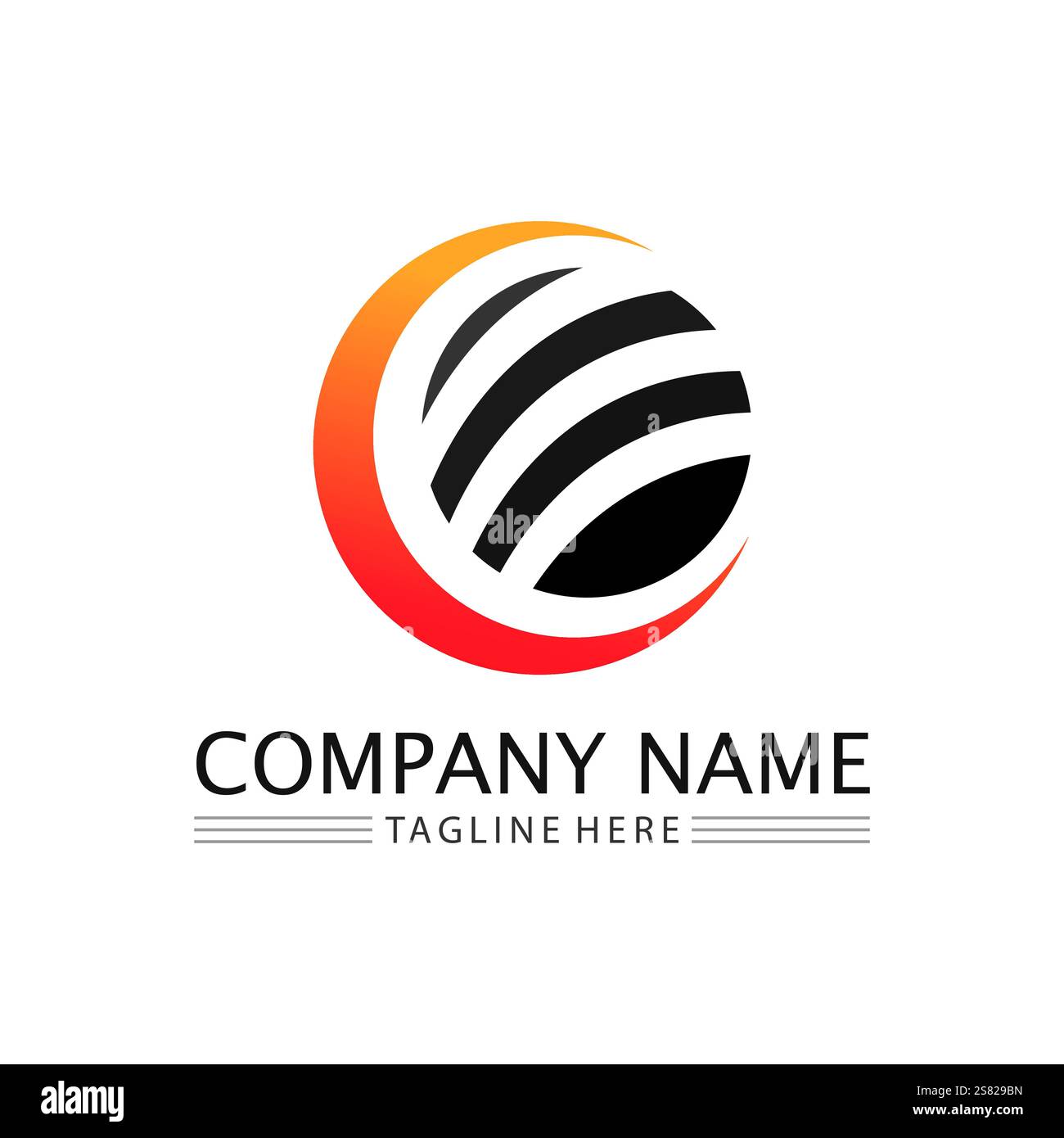 Circle logo and symbol vector icon template app Stock Vector