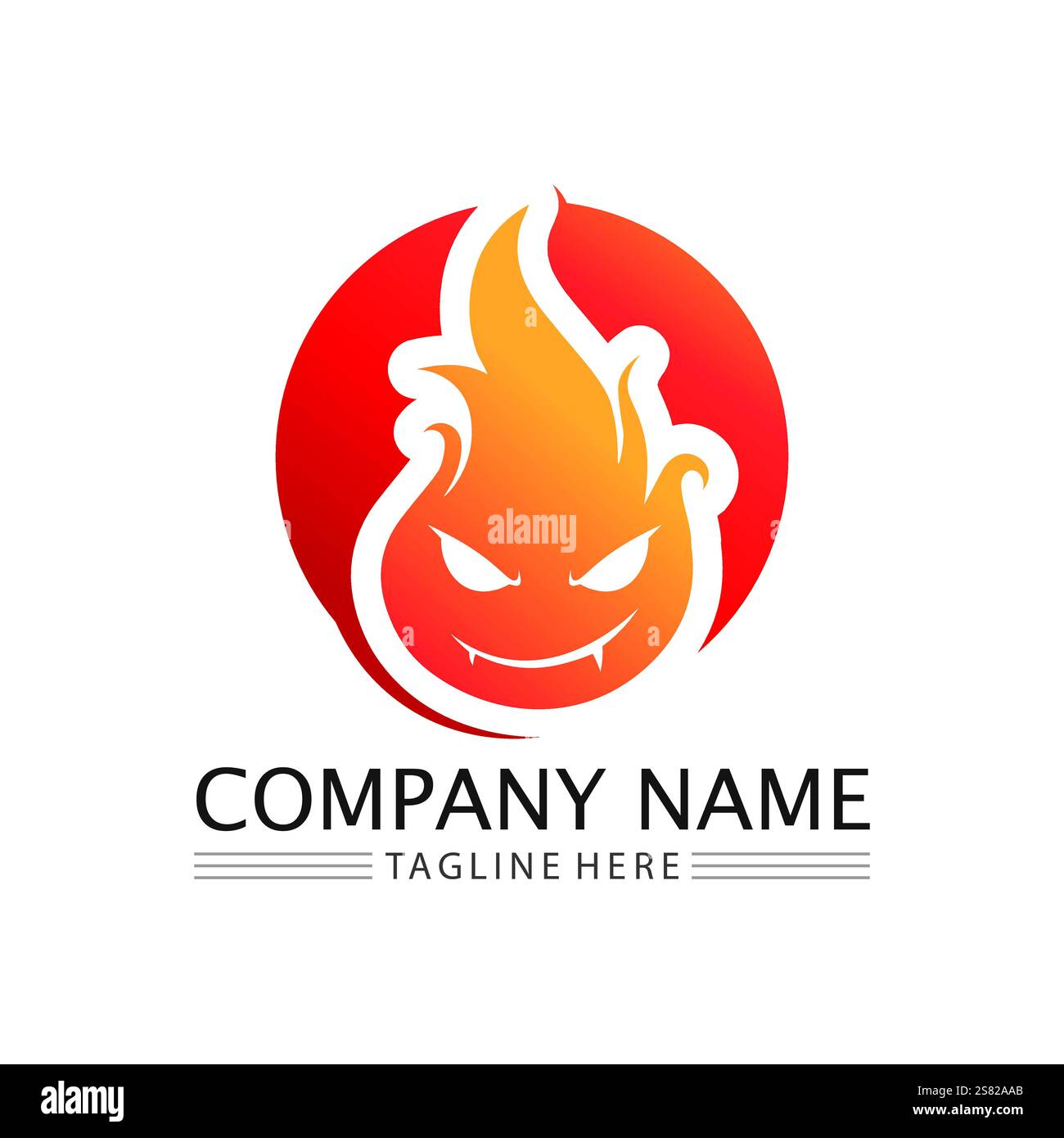 fire flame logo icon vector design template Stock Vector
