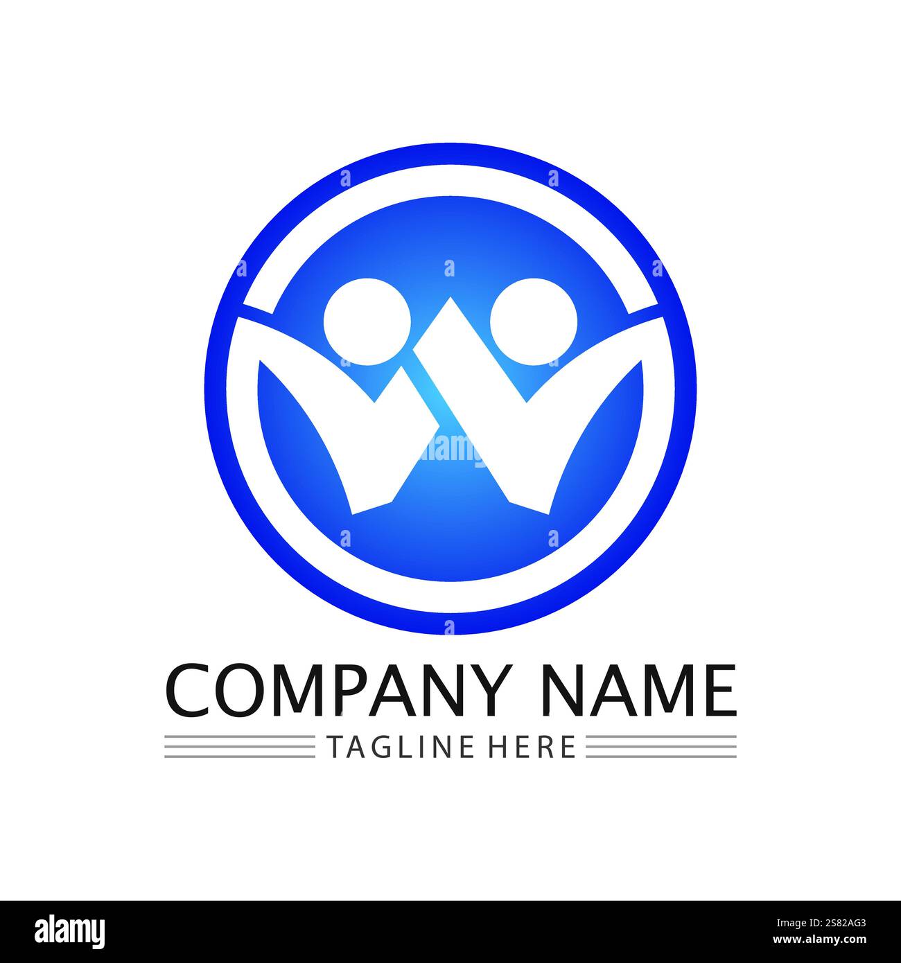 People Icon work group Vector logo illustration design Stock Vector ...