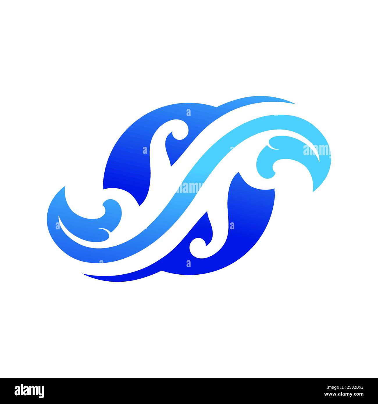 water splash blue color circle template on black  background vector Stock Vector