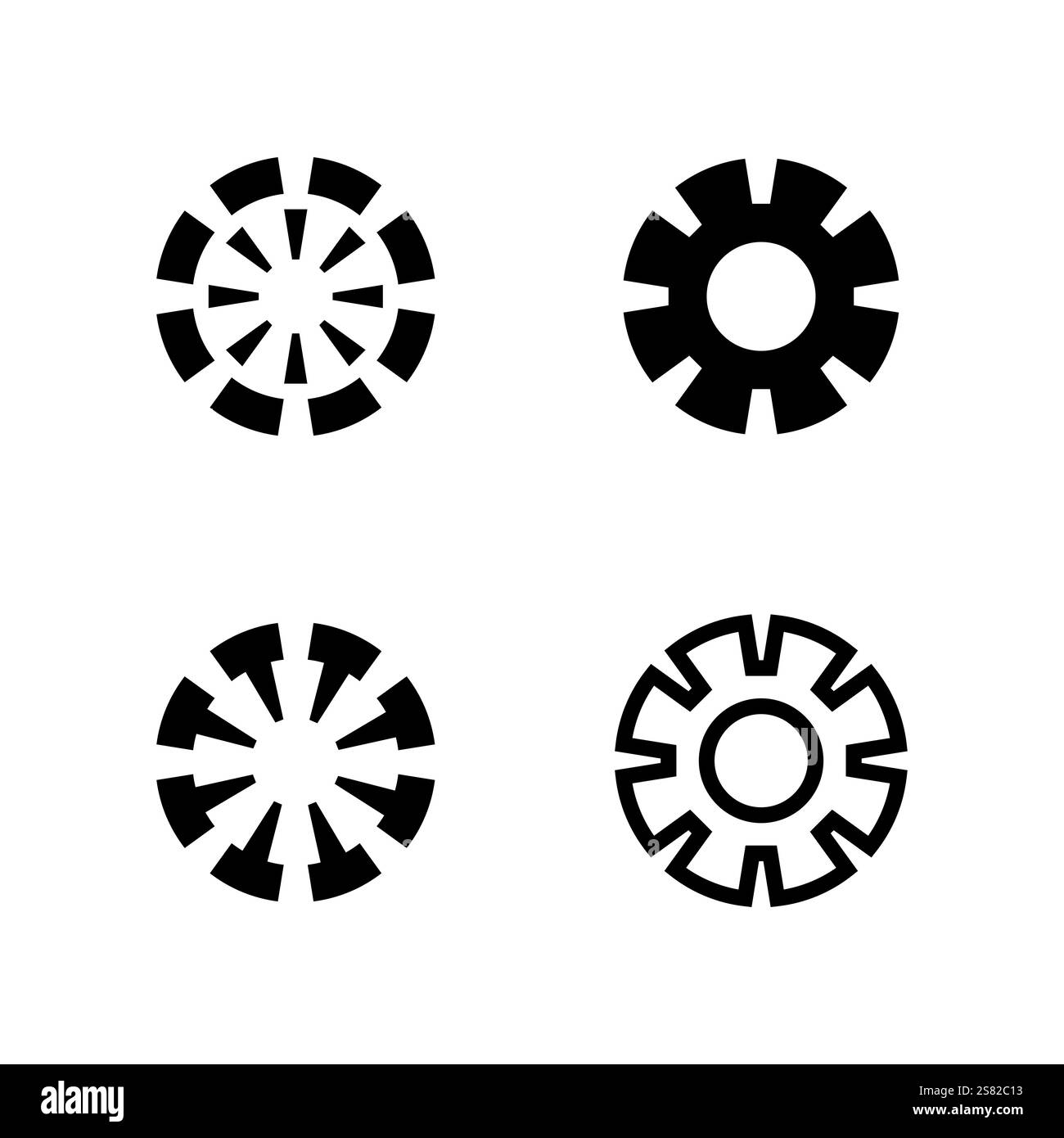 Circle logo and symbol vector icon template app Stock Vector Image ...