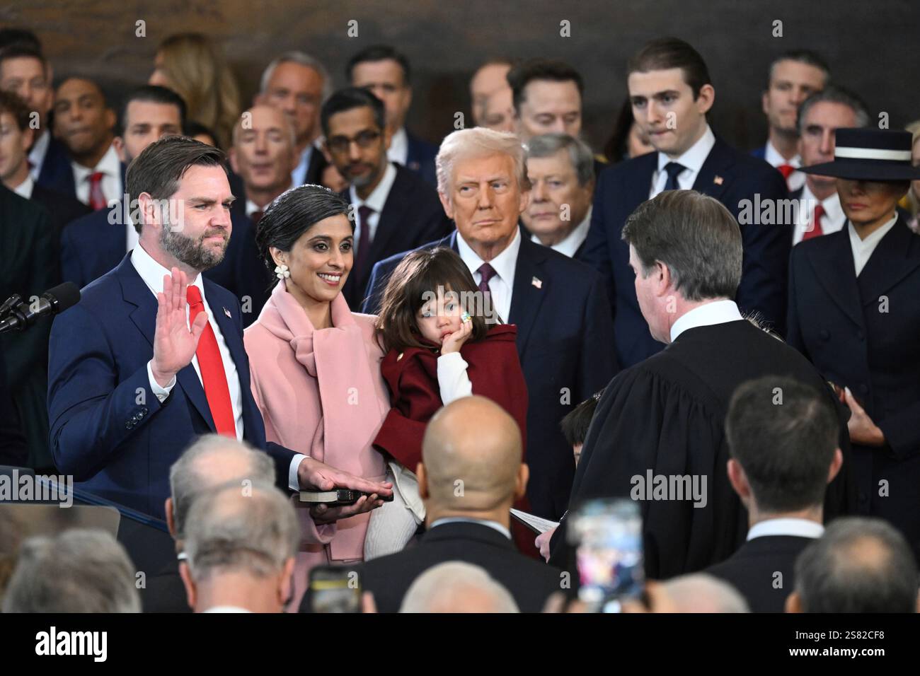 J.D. Vance is sworn in as the US Vice President in the US Capitol