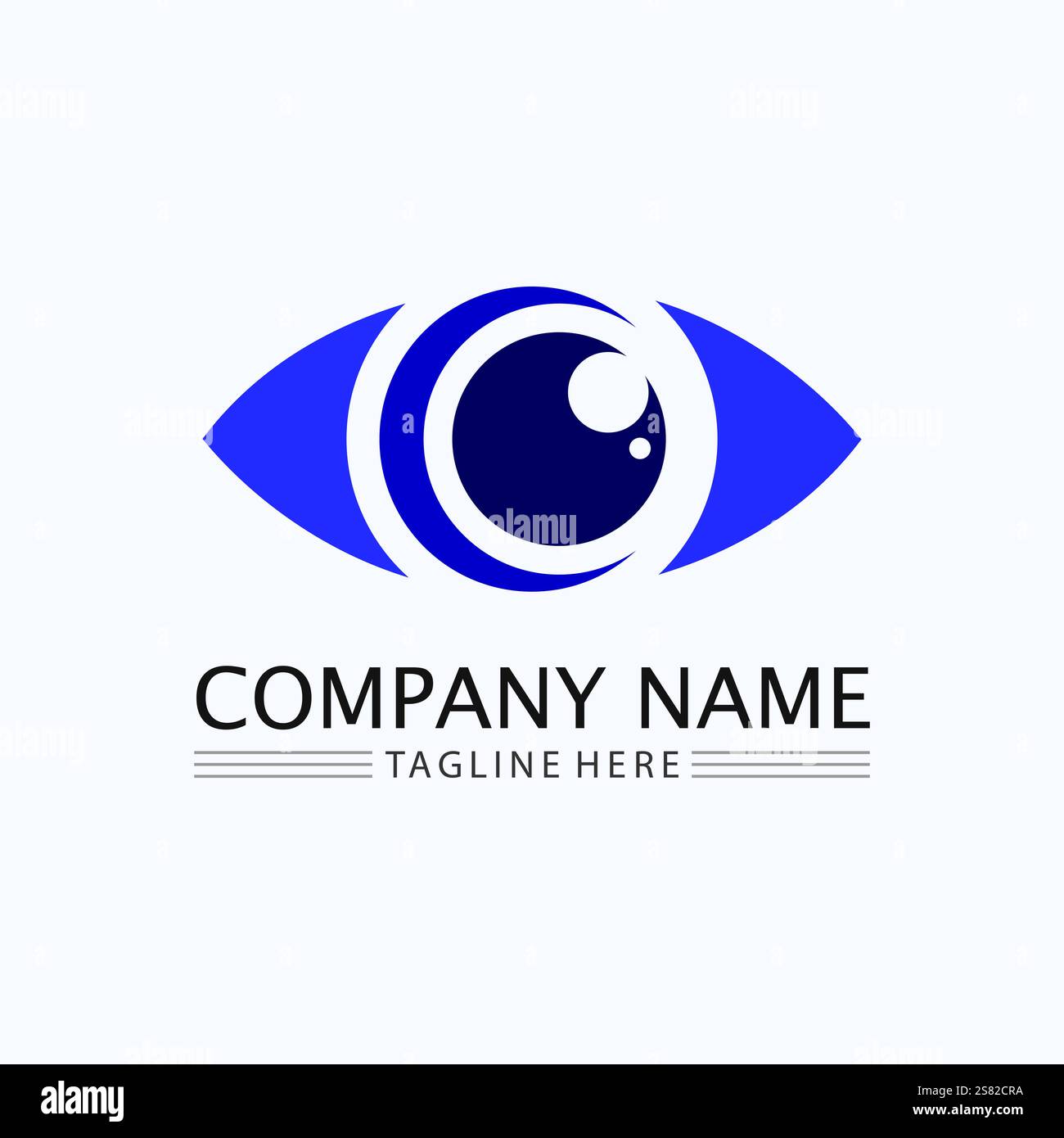 Branding Identity Corporate Eye Care vector logo design Stock Vector ...