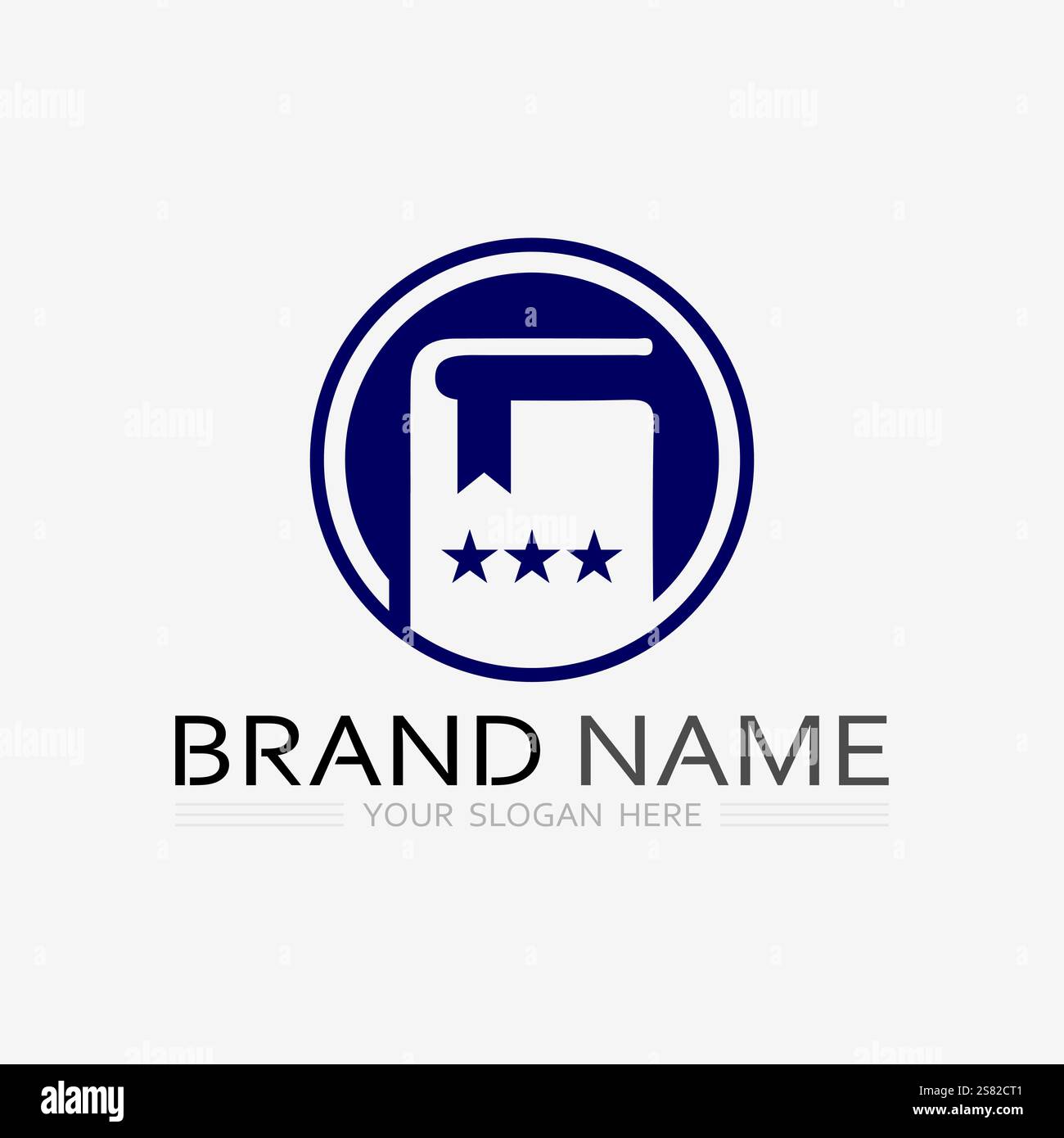 Book logo vector and illustration education icon Stock Vector