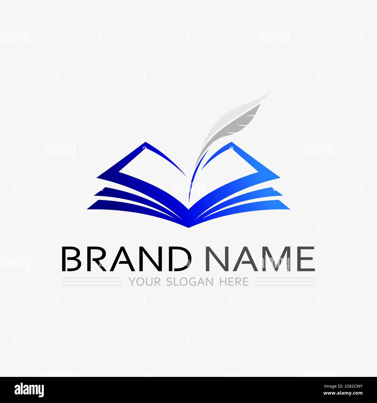 Book logo vector and illustration education icon Stock Vector