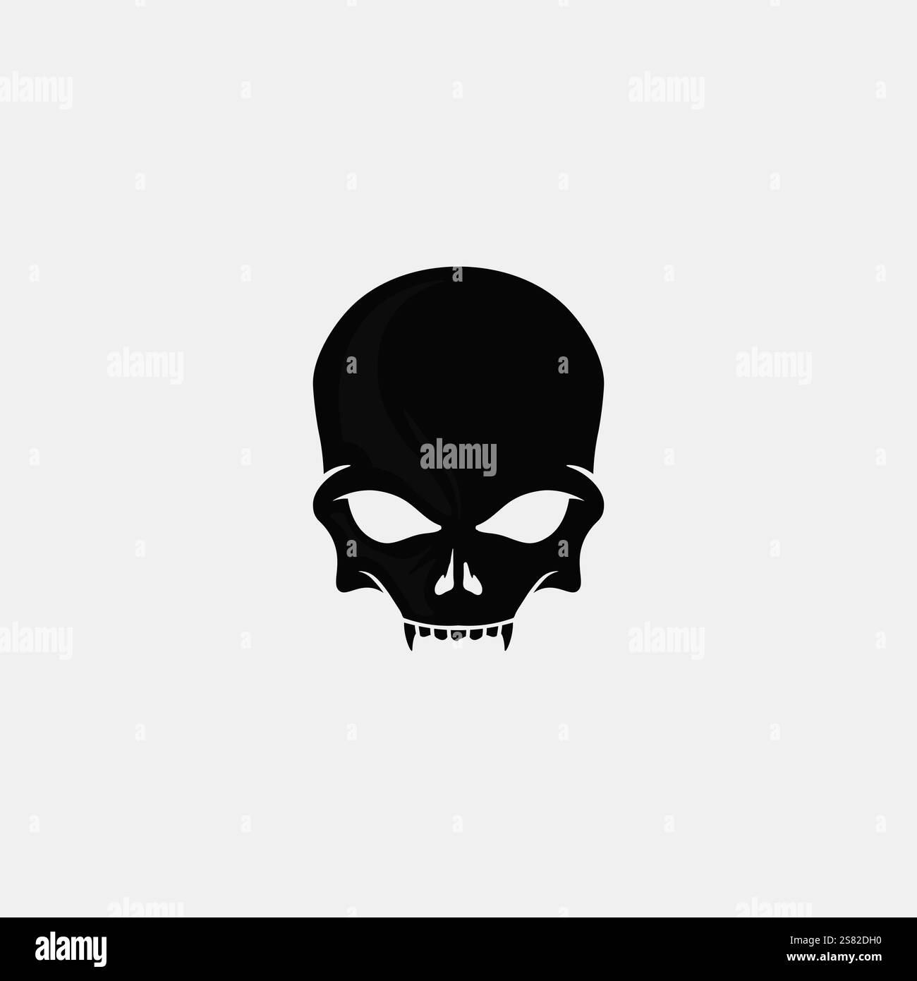 skull and bones icon logo design vector graphic illustration Stock Vector