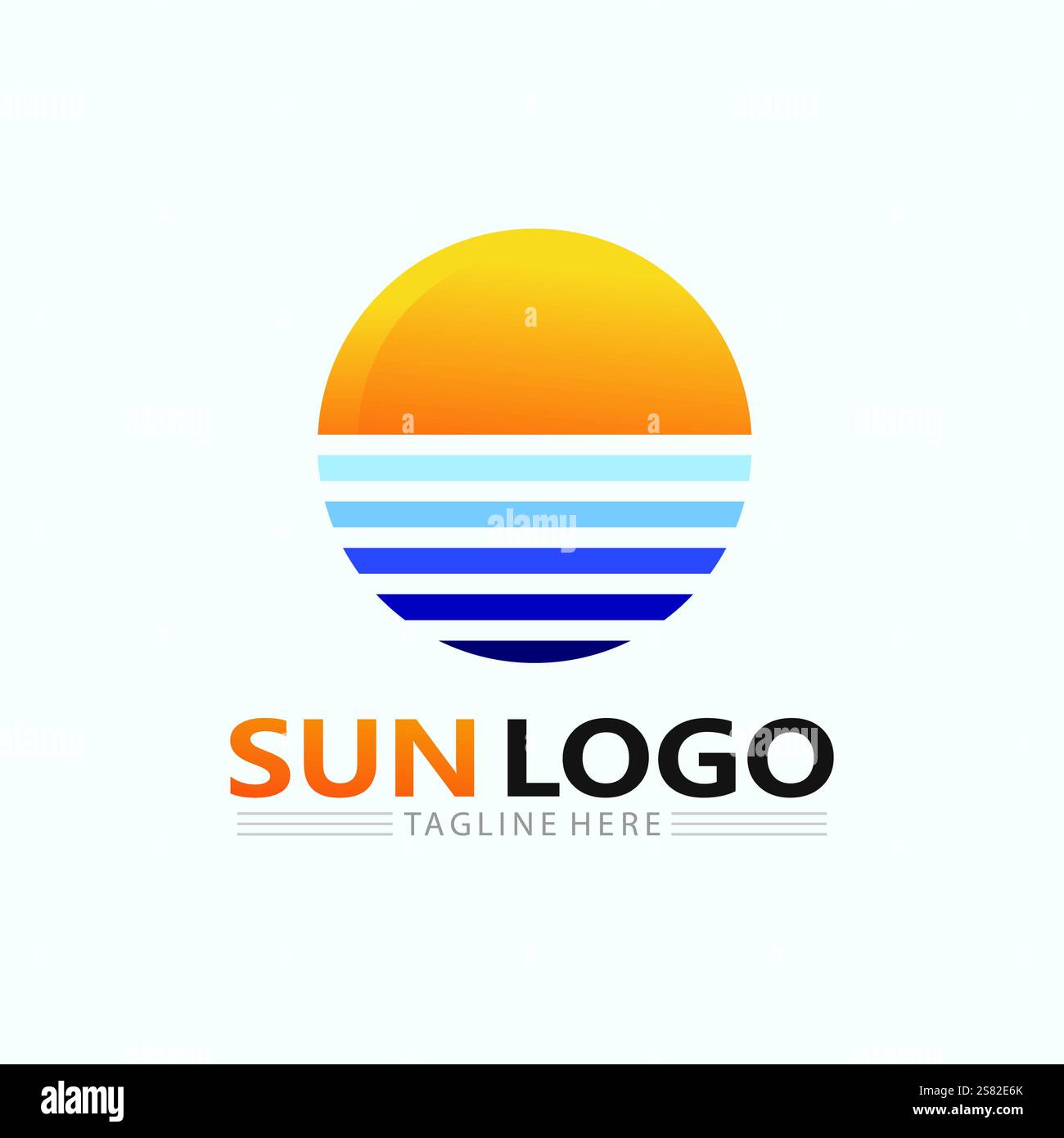 Sun Vector illustration Icon Logo Template design Stock Vector