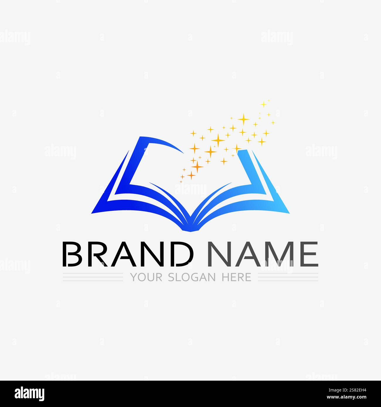 Book logo vector and illustration education icon Stock Vector