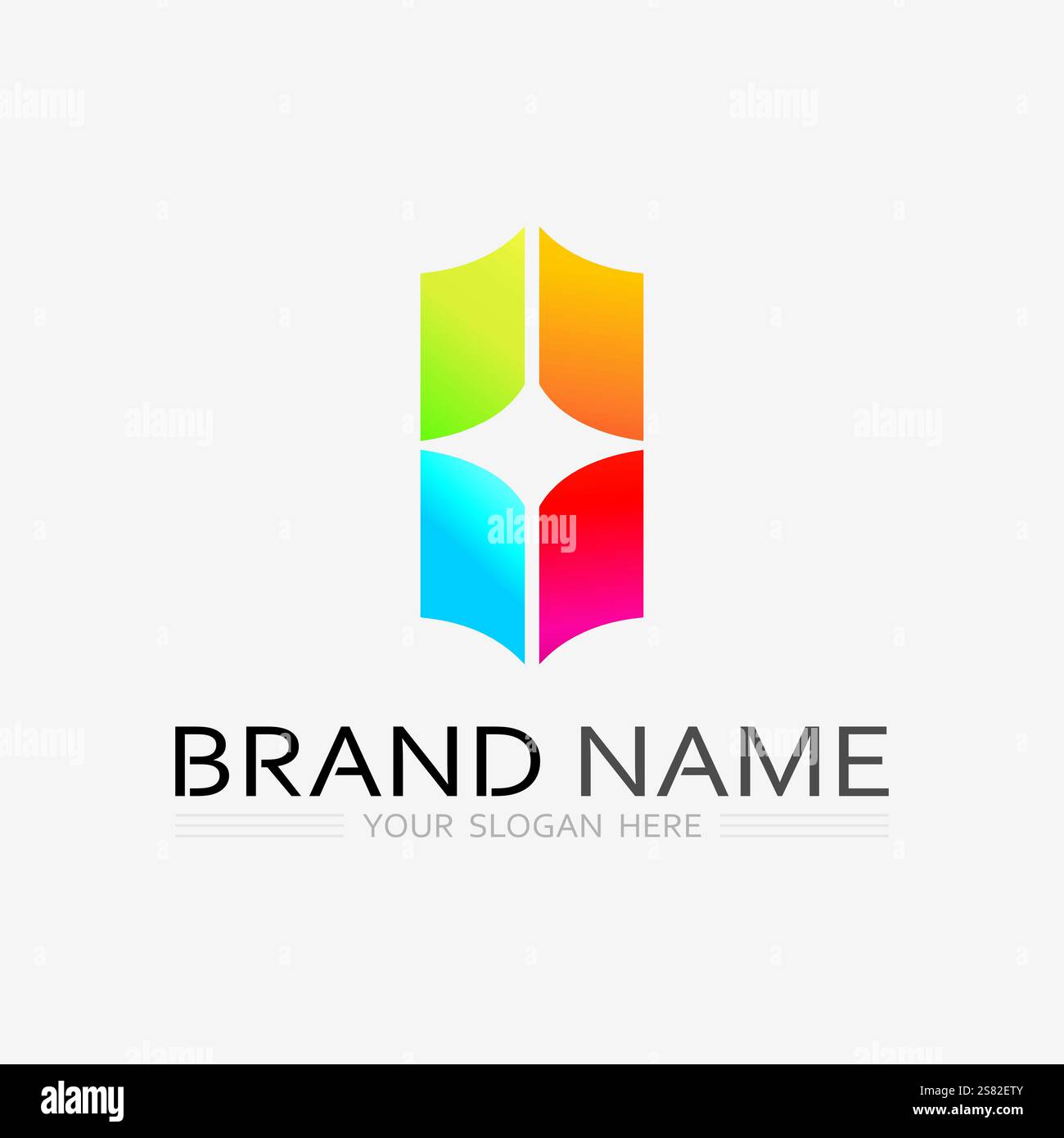 Book logo vector and illustration education icon Stock Vector