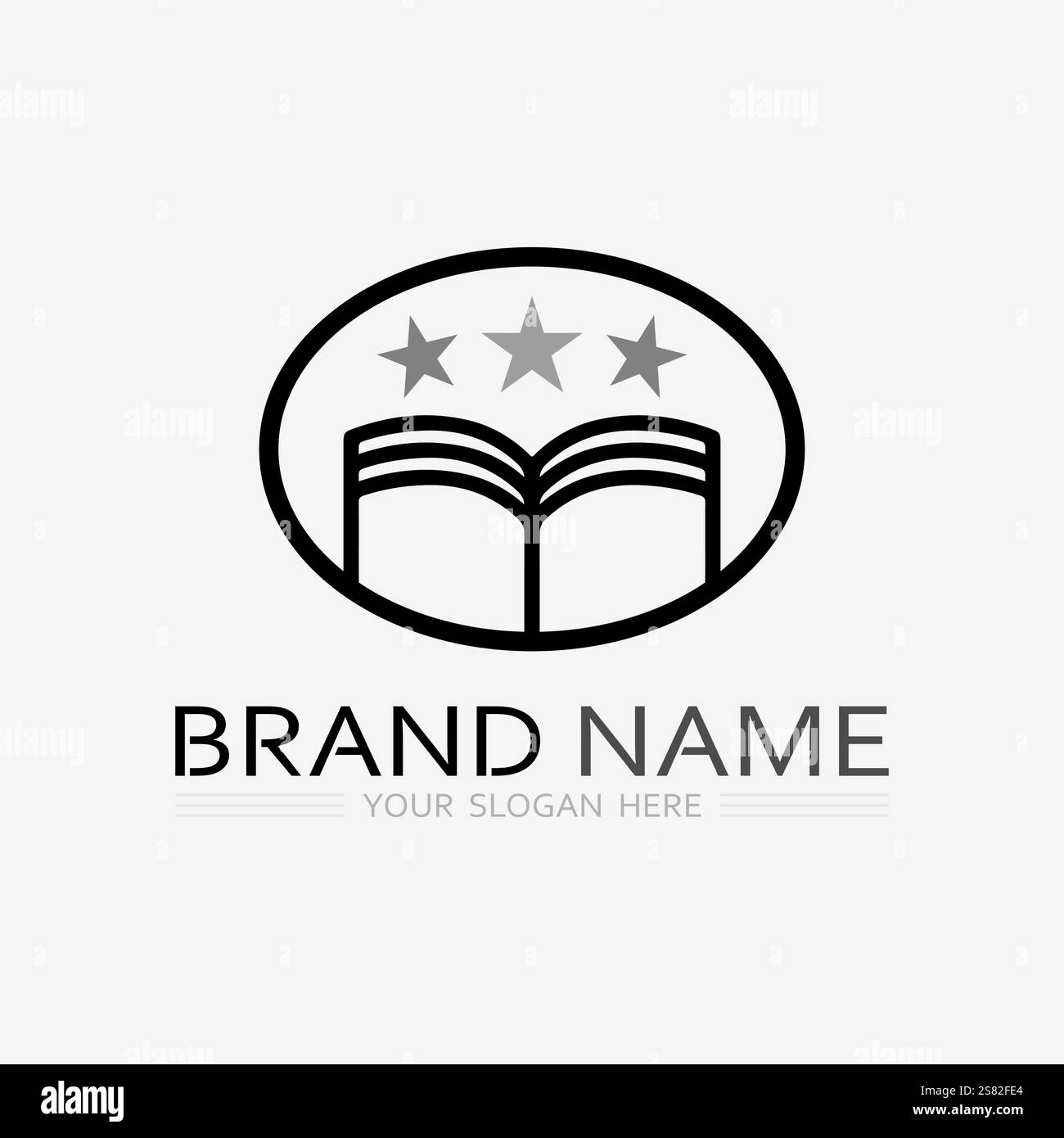 Book logo vector and illustration education icon Stock Vector